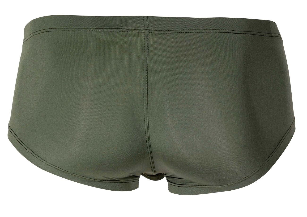 Premium Australian Latin Trunks - Olive Green & Dark Green 3-Pack | Comfortable Swim Briefs for Beach, Pool & Gym Workouts