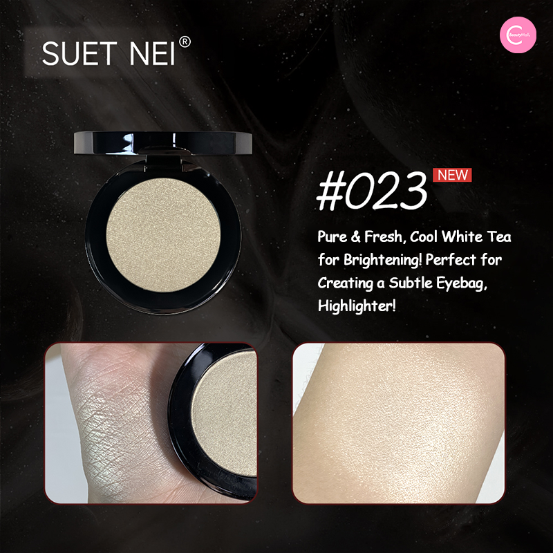 SUET NEI Pearl Monochrome Eyeshadow - Long Lasting Single Shimmer Eyeshadow Makeup for Day & Night Wear - Perfect for Parties, Weddings & Special Occasions