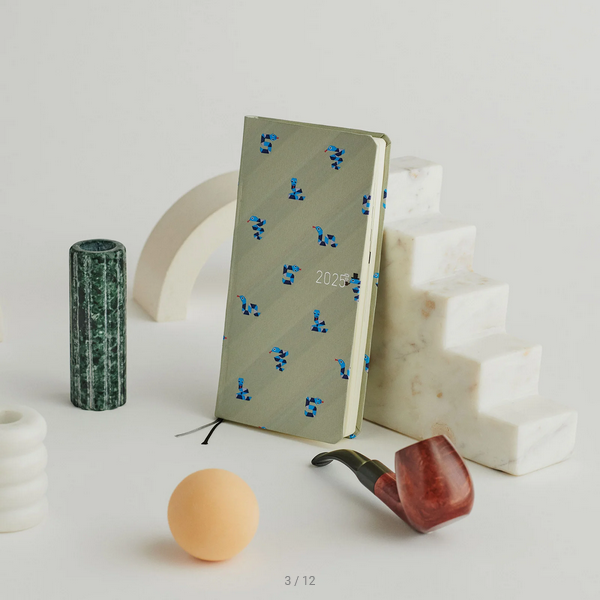 Hobonichi Weeks MEGA 2025 Planner - Hardcover Weekly Organizer with Bow & Tie Snake Design | English Edition | January Start | Monday Layout | Perfect for Journaling, Scheduling & Productivity Tracking