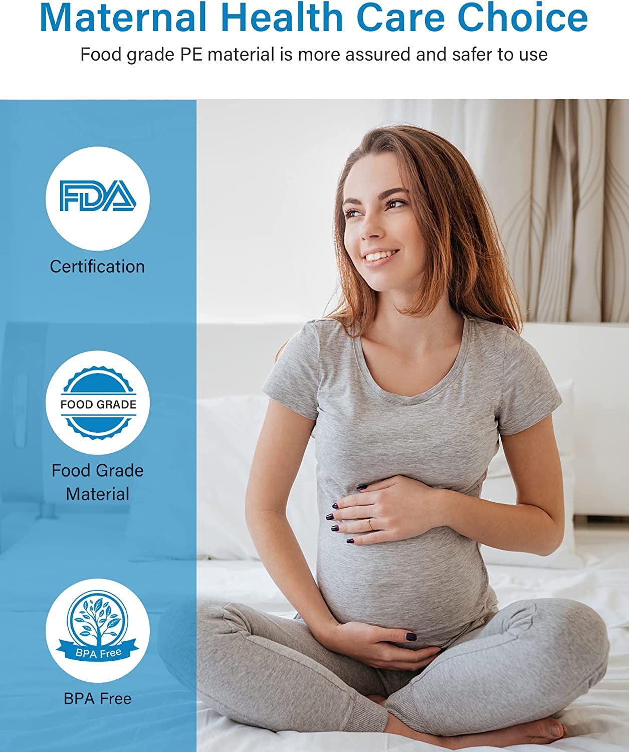 Postpartum Peri Bottle 17oz - Portable Bidet with Silicone Nozzles for Feminine Care & Travel