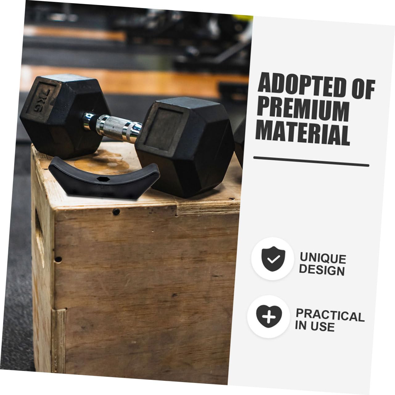 Yardwe Dumbbell Stand with Bar Cushion - Heavy Duty Dumbbell Rack Organizer for Home Gym Equipment Storage | Perfect for Garage, Basement & Home Workout Spaces