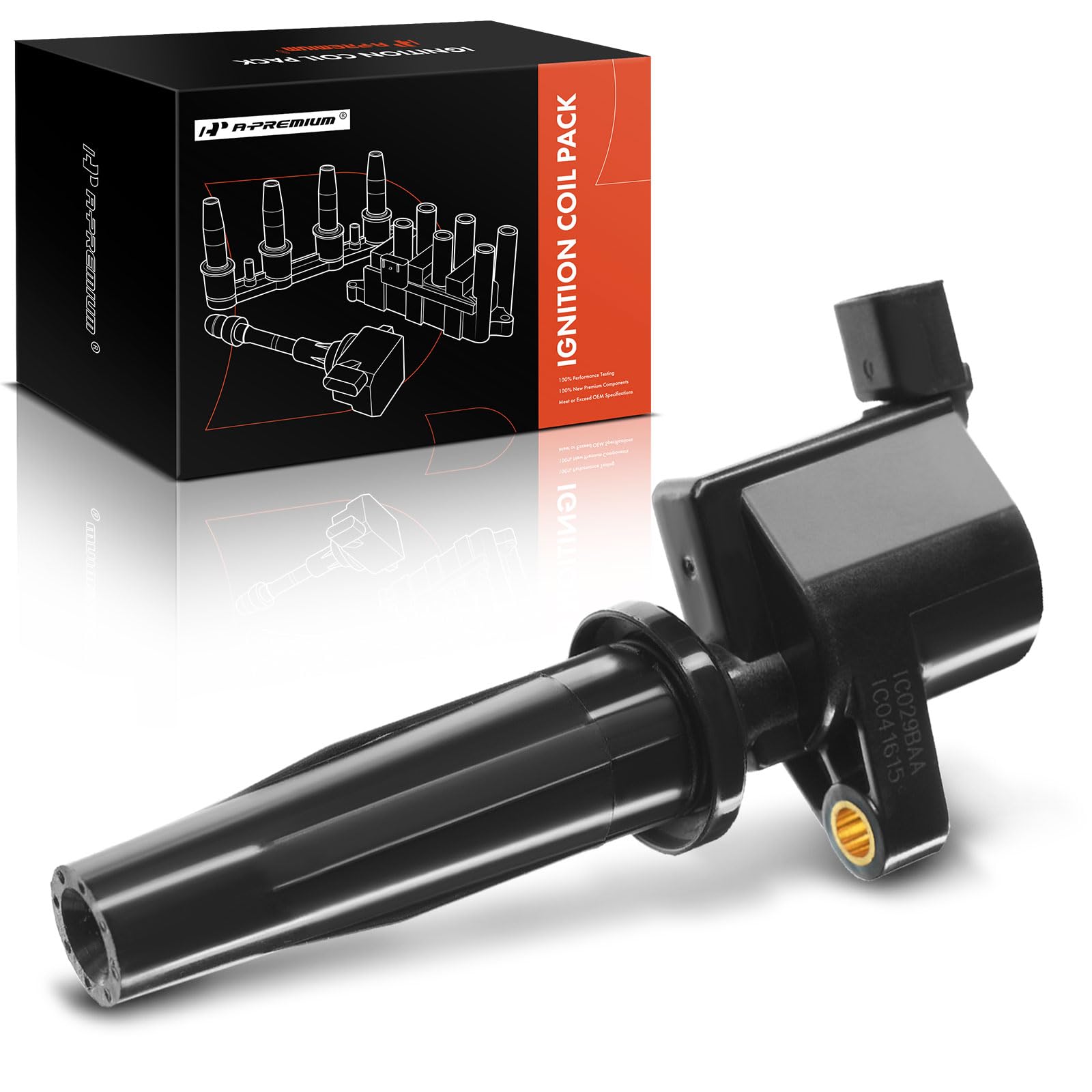 Premium Ignition Coil Pack Compatible with Ford Focus 2003-2011, Escape 2005-2008, Mazda 6 2005-2005 & More - 2.0L 2.3L Engine Replacement Part - Perfect for Engine Misfire Repair & Performance Upgrade