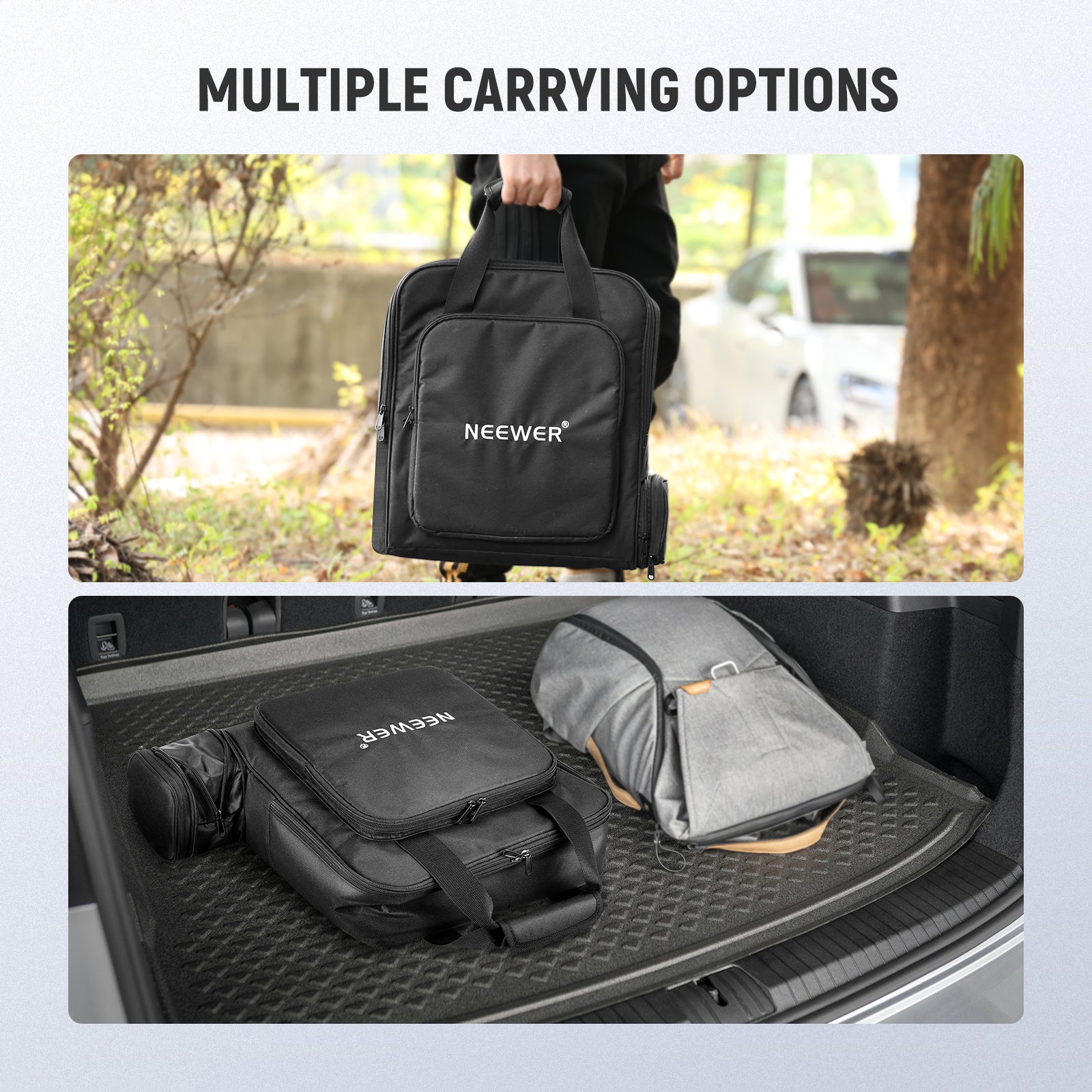 NEEWER RU 012 Compact Travel Bag for Starlink Mini Satellite Dish - Portable Protective Case for Camping, RV Trips & Outdoor Adventures