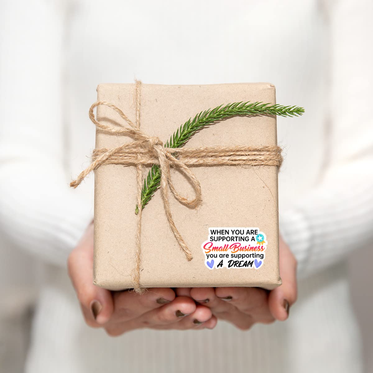 Funny Small Business Stickers - 500 PCS Thank You Stickers for Packaging, Mail & Shipping - Cute 'Supporting a Dream' Business Stickers for Envelopes & Orders - Perfect for Etsy Sellers, Online Shops & Small Business Branding