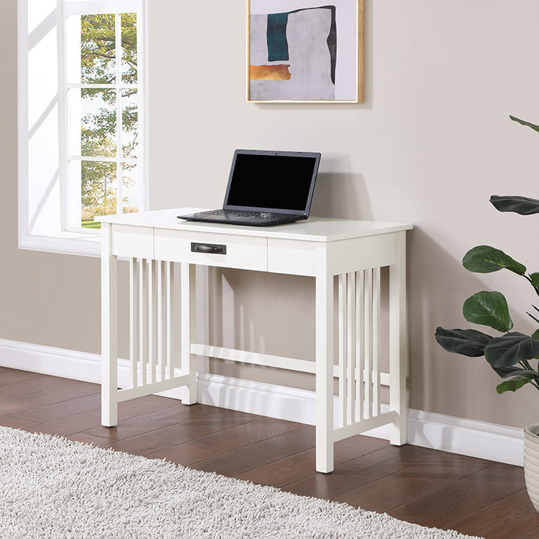 OSP Designs Sierra Mission Writing Desk with Pull-Out Drawer - Solid Wood Home Office Desk for Study & Work [SRA25] - Perfect for Home Office, Study Room & Small Spaces