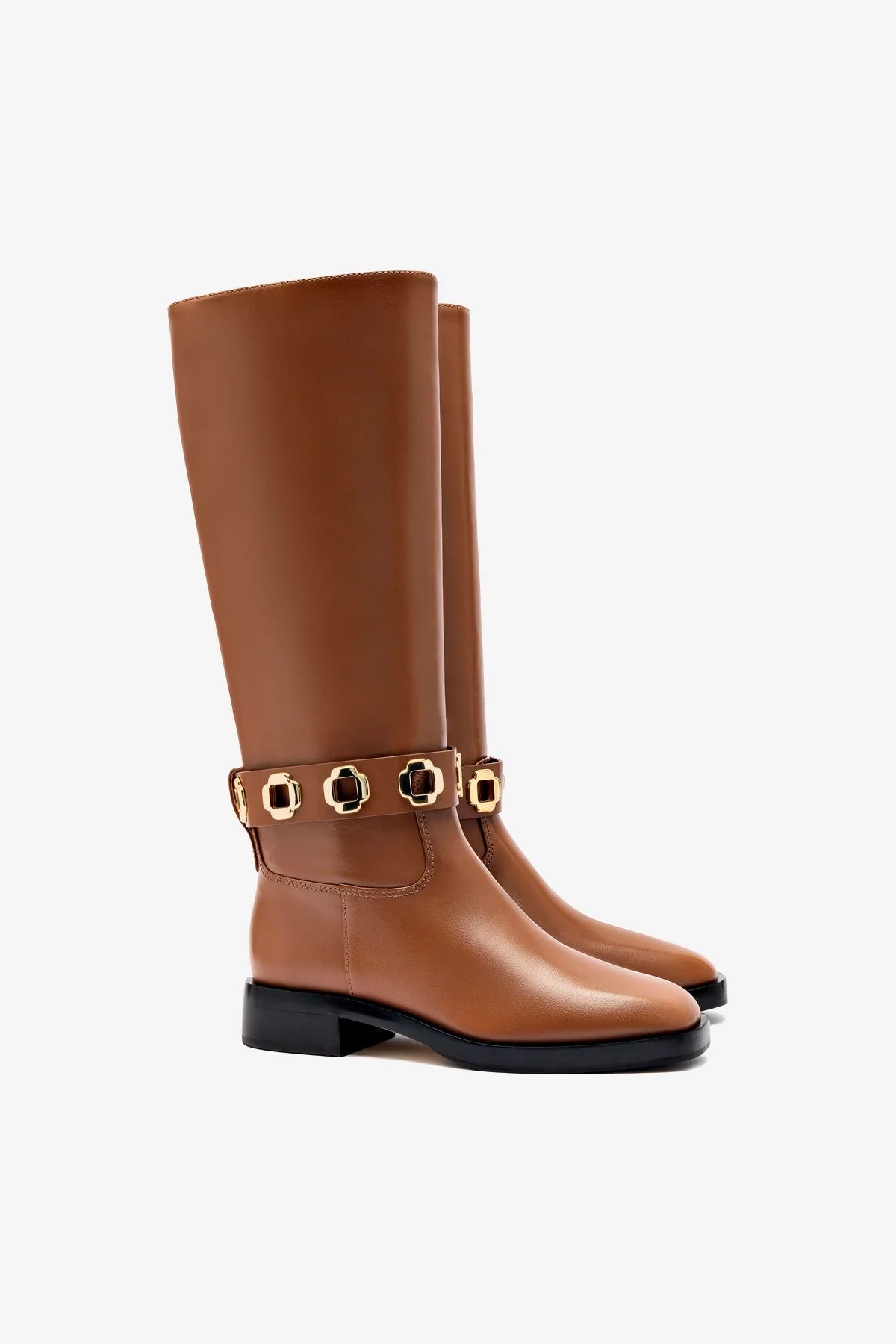 Milan Flat Boots in Caramel Leather – Women's Comfortable Ankle Boots for Casual Wear & Everyday Outfits | Perfect for Fall, Winter & Office Style