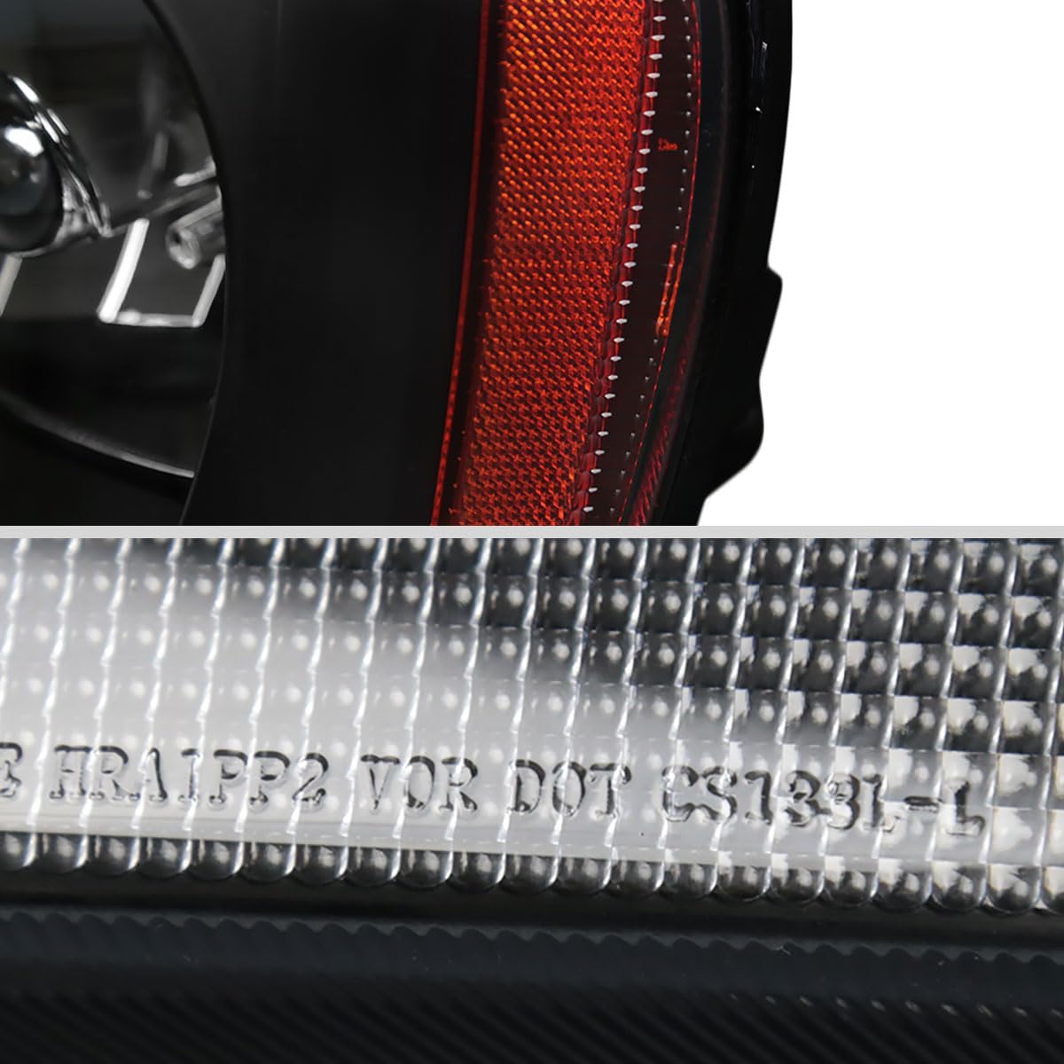 Jeep Grand Cherokee Headlights (1999-2004) - Black Replacement Headlamp Assembly Pair (Left + Right) for Improved Night Visibility & Off-Road Driving
