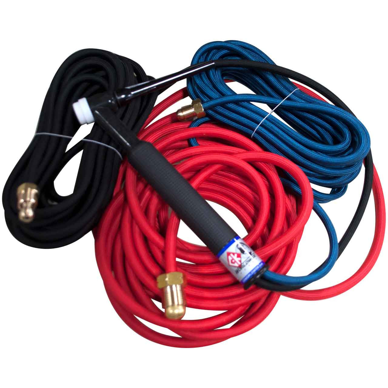 CK Worldwide 350A Water Cooled TIG Torch CK18 - Professional Welding Torch for Aluminum, Stainless Steel & Metal Fabrication - Perfect for Industrial, Automotive & DIY Welding Projects