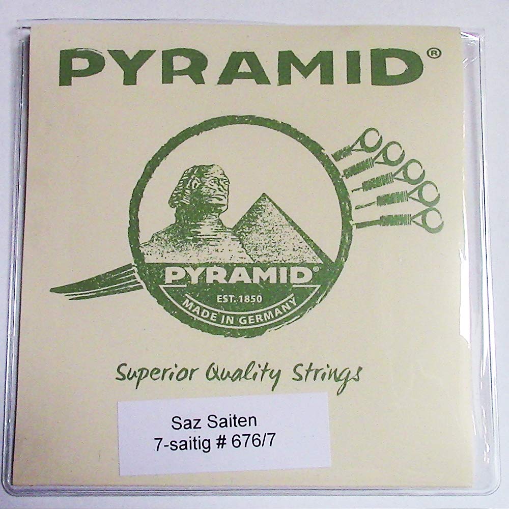 Premium Pyramid 7-String Saz Baglama Strings for Short Neck - Professional Quality Musical Instrument Accessories - Perfect for Turkish Folk Music Performances & Practice Sessions