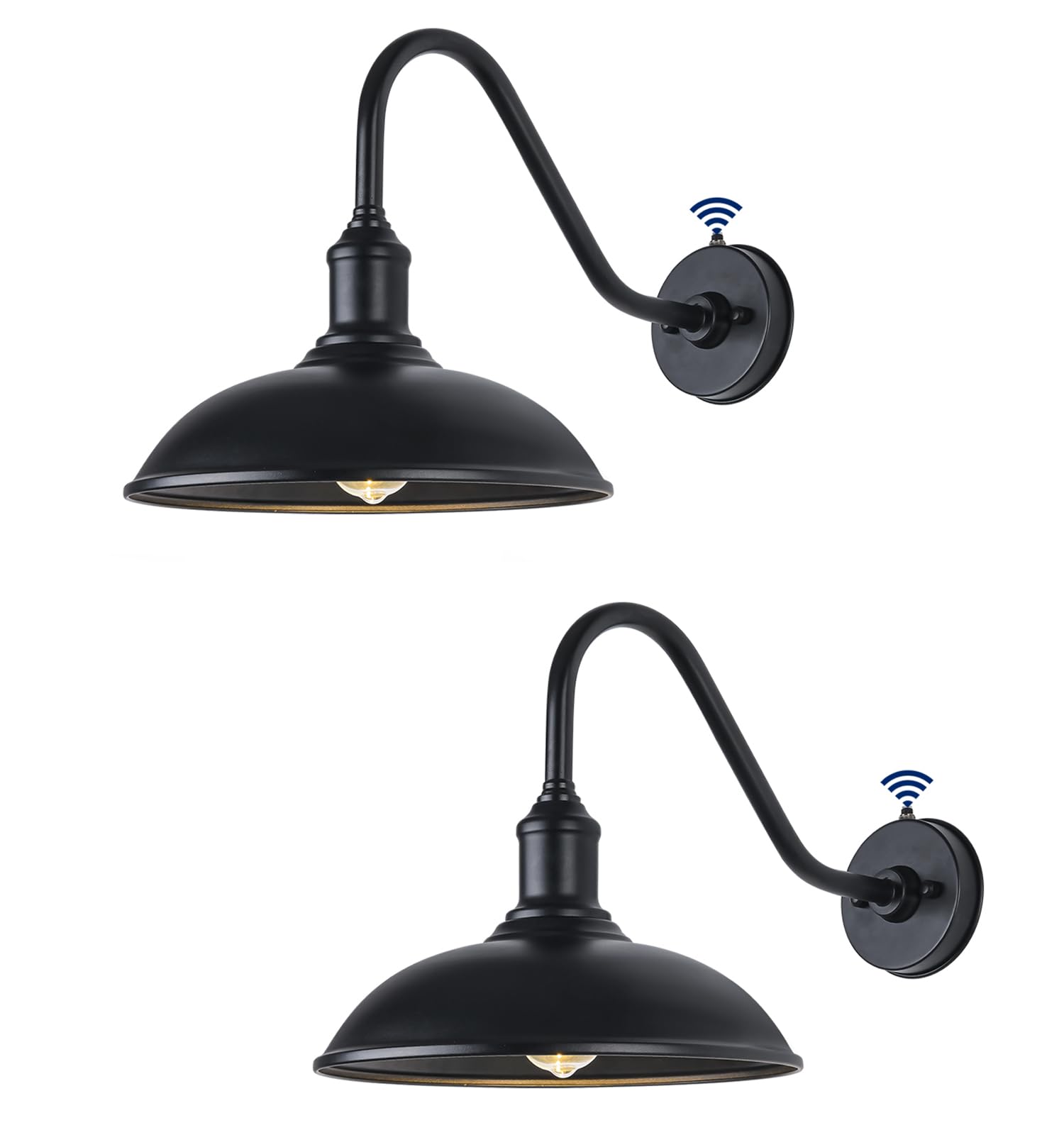11 Inch Classic Outdoor Barn Gooseneck Light - Dusk to Dawn Sensor, Waterproof & Rust Resistant Farmhouse Exterior Lighting for House, Porch, Garage - Perfect for Country Homes, Patios & Entryways