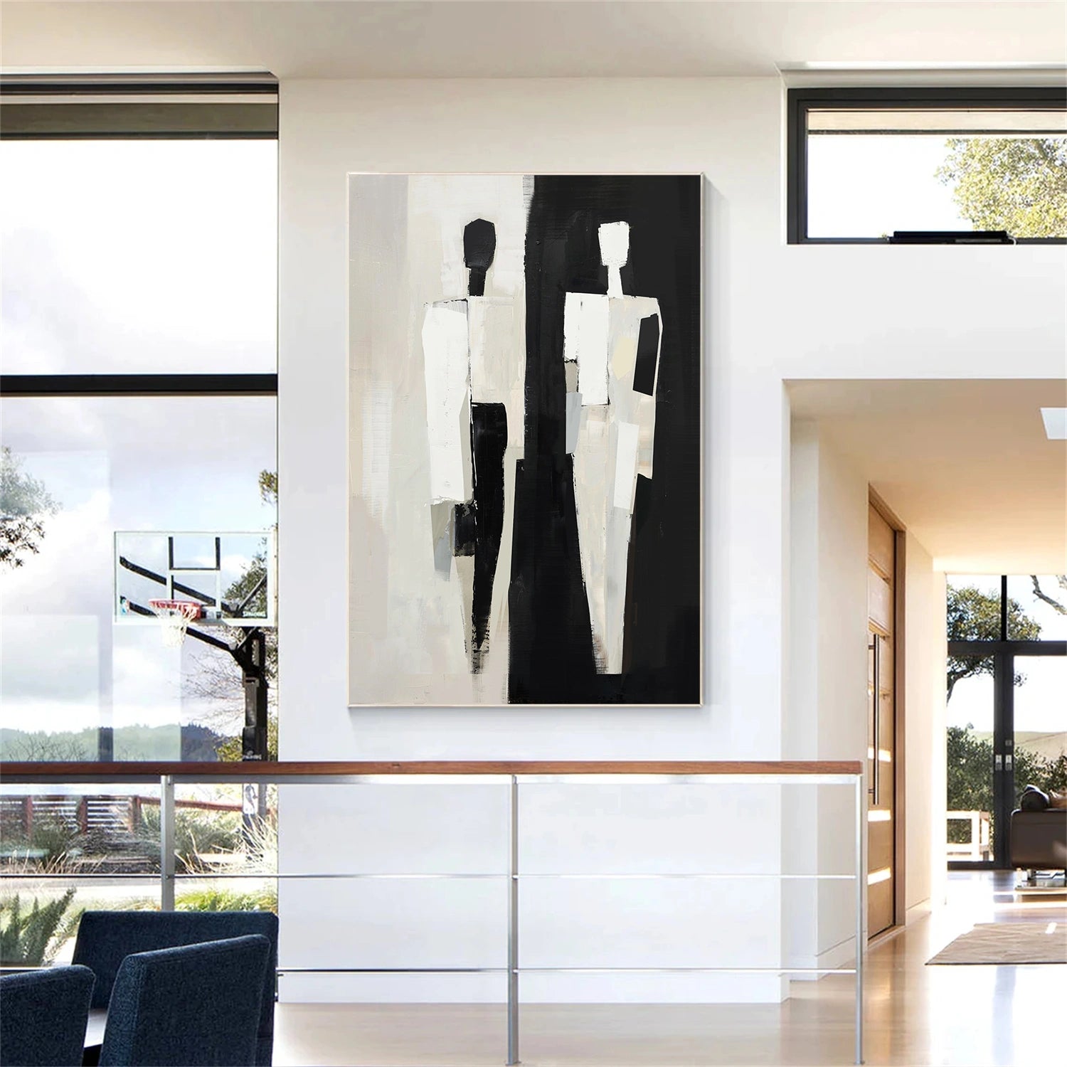 Contemporary Abstract Minimalist Wall Art Painting #CW015 - Modern Home Decor for Living Room, Bedroom & Office