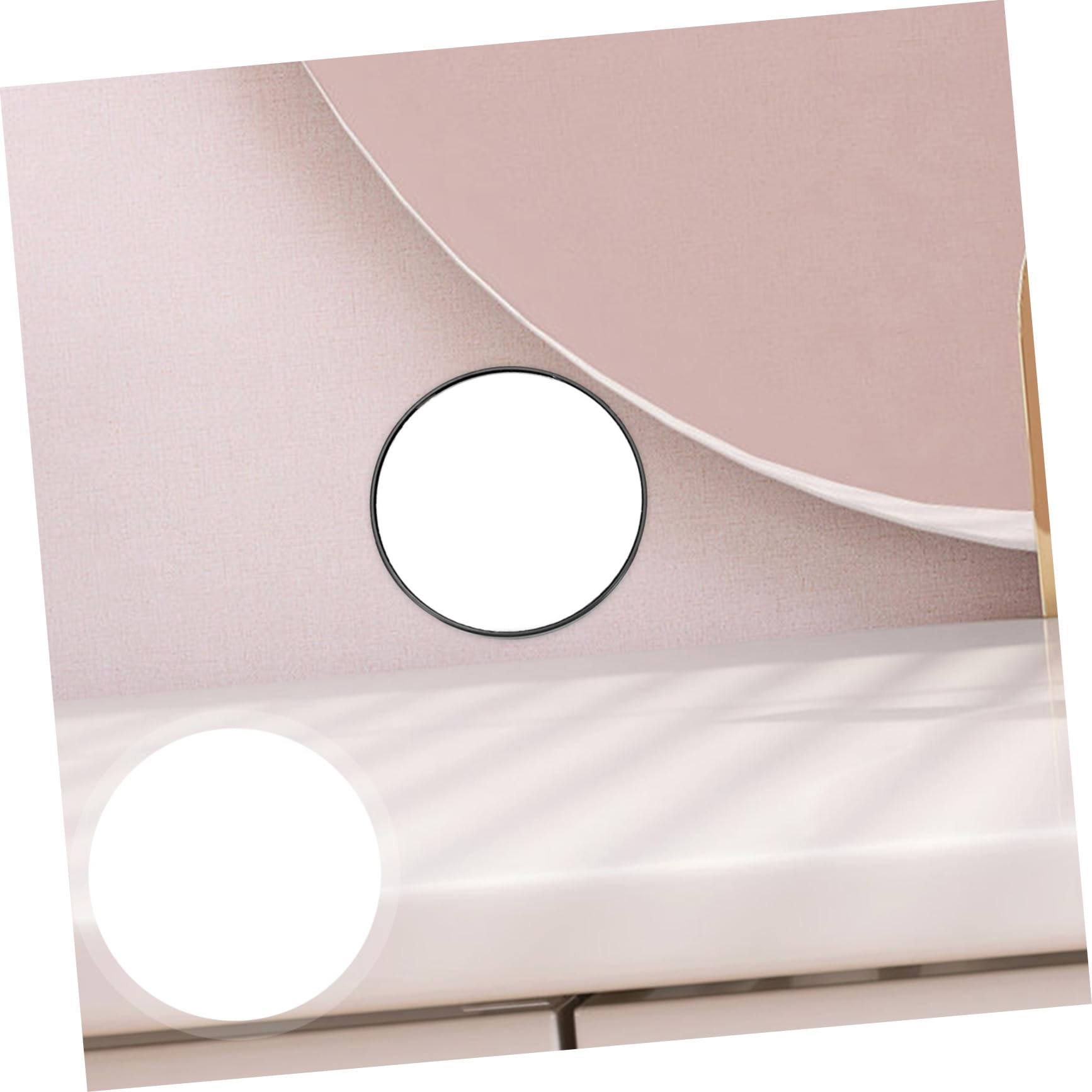 10x Magnifying Makeup Mirror - KALLORY Round Compact Cosmetic Mirror with 10x Magnification, Portable Pocket Mirror for Travel & Home Makeup Application, Eyebrow Tweezing, Eyelash Extensions & Skincare