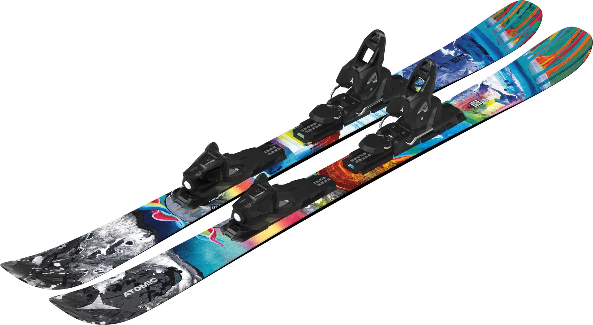 Atomic Junior's Bent Chetler Mini Skis with M10 Bindings 2025 - Kids' Freeride Skis for Powder & All-Mountain Terrain - Perfect for Young Skiers Learning Off-Piste Adventures
