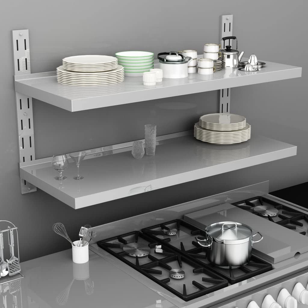 2-Tier Floating Wall Shelf - 47.2