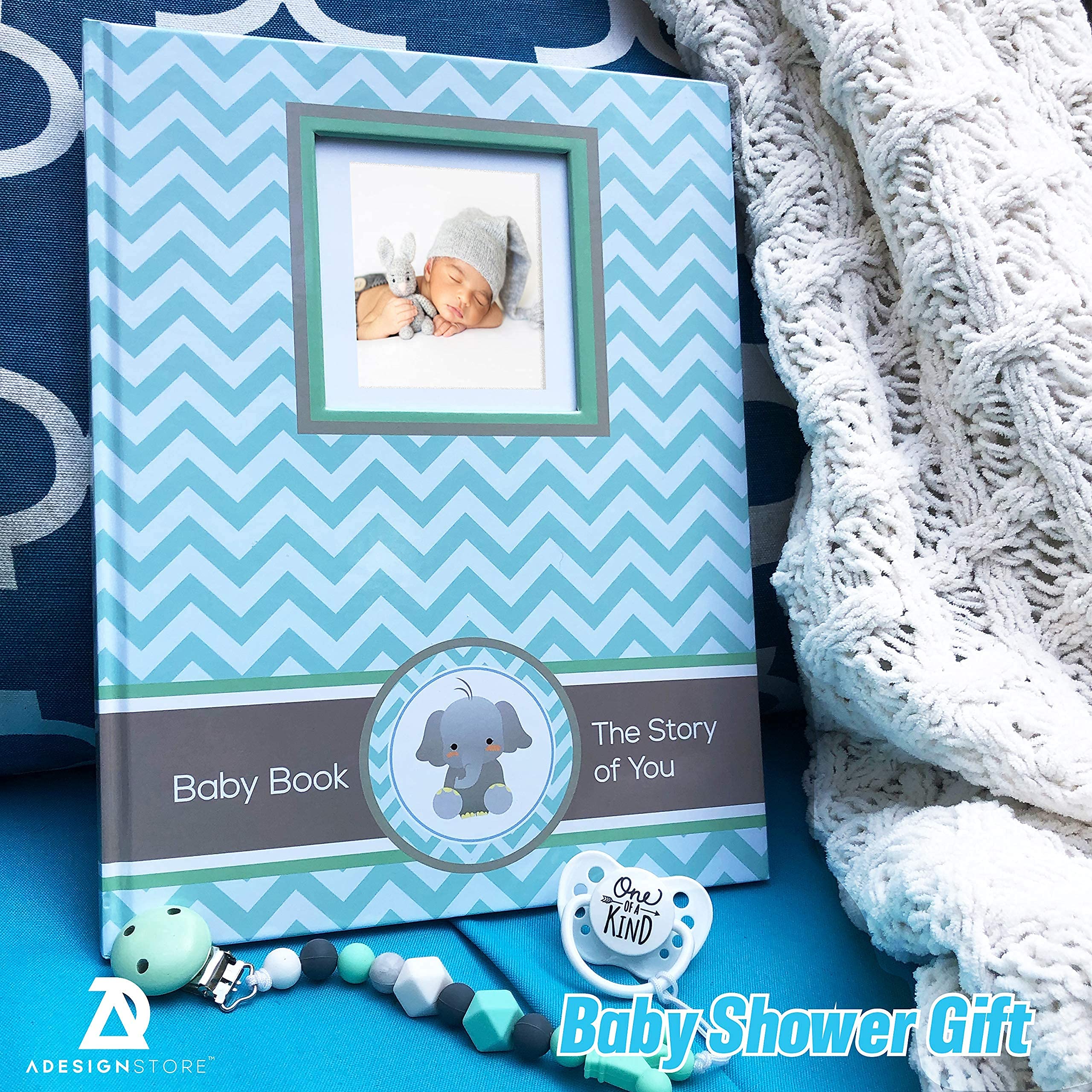 Baby Memory Book - First Year Baby Journal & Keepsake Album for Newborn Boys & Girls | Perfect Baby Shower Gift & Milestone Tracker | Capture Precious Moments from Birth to 12 Months