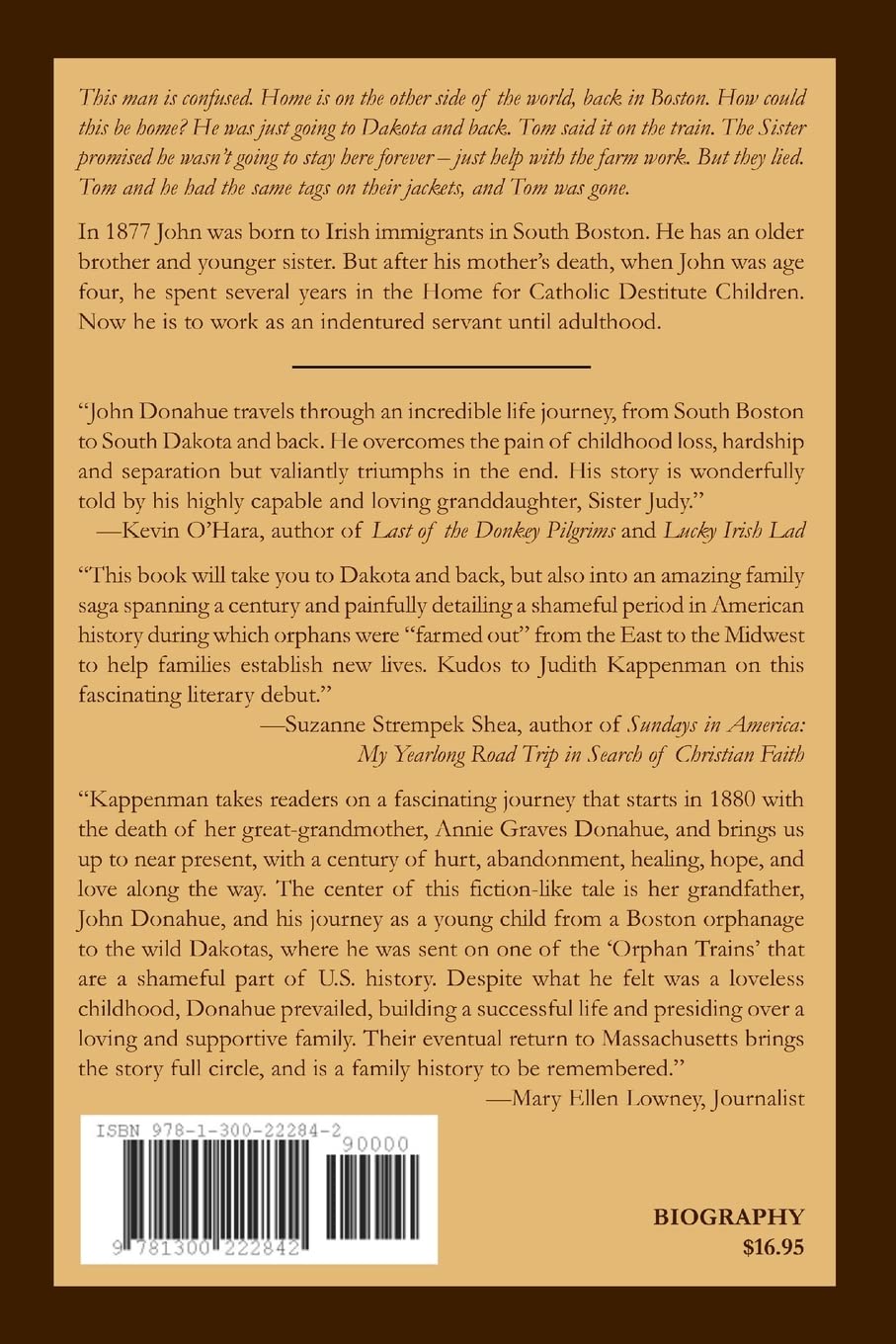 To Dakota and Back: The Story of an Orphan Train Rider - Inspirational Historical Biography for Book Clubs & American History Enthusiasts