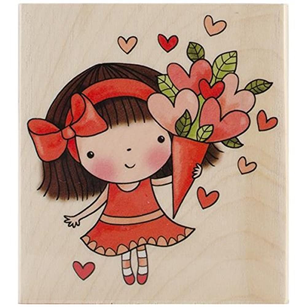 Sweetheart Mimi Wood Mounted Stamp - Penny Black 4296J for Scrapbooking & Cards