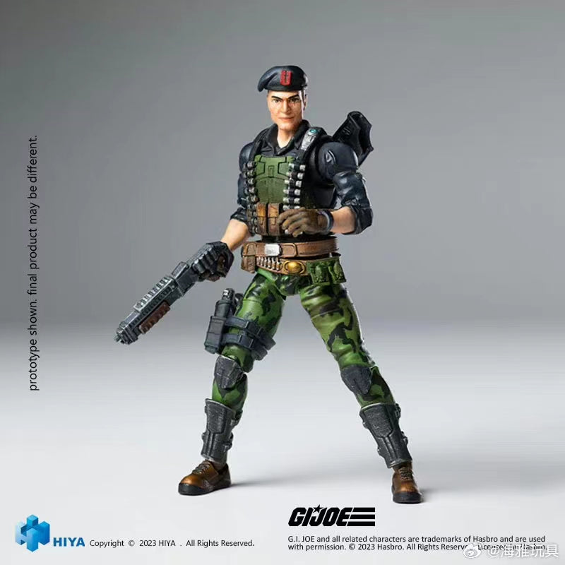 PRE-ORDER Hiya Toys 1/18 Scale 4-Inch G.I. Joe Flint Action Figure - Collectible Military Soldier Character Model for Display & Diorama Scenes