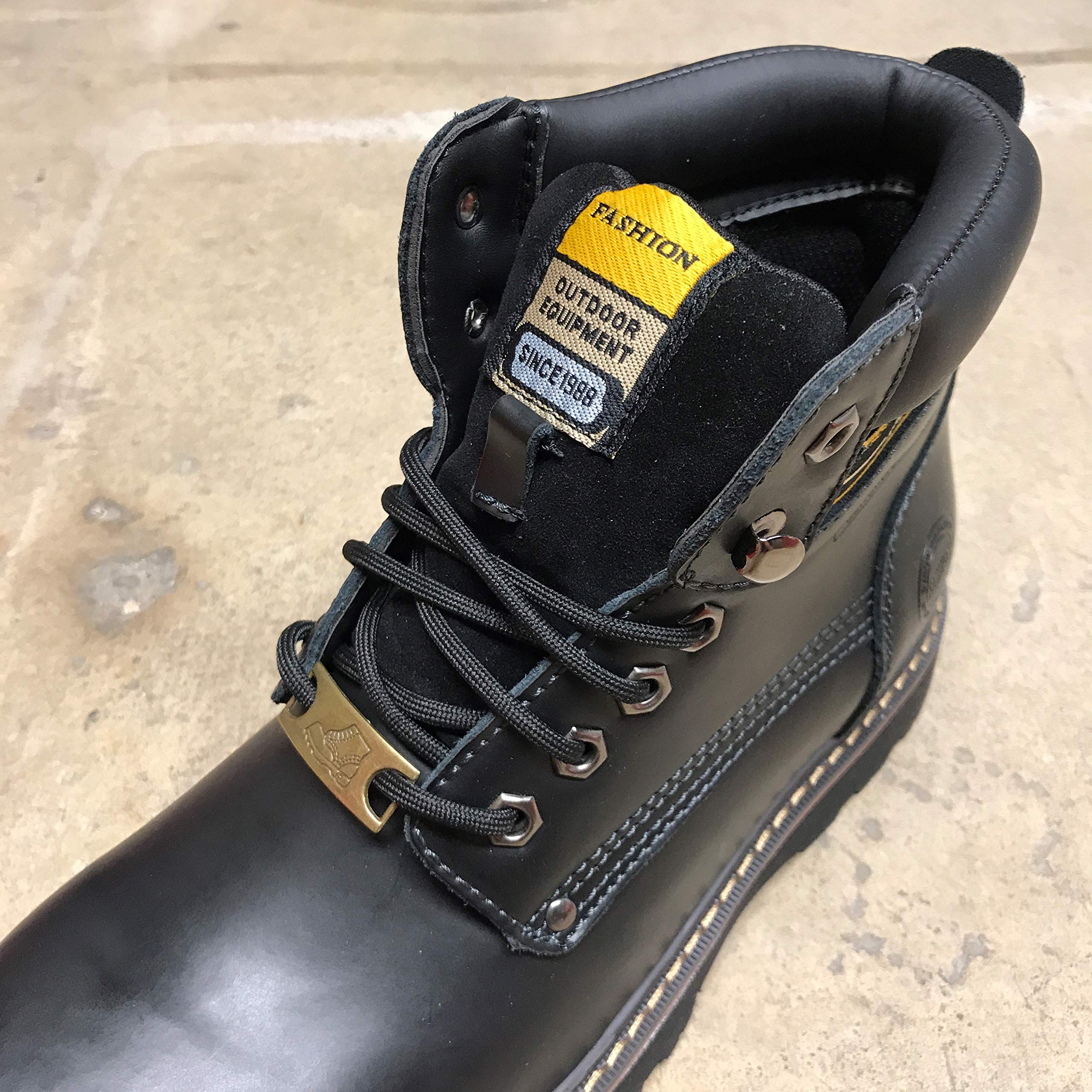 6 Pairs 5MM Thick Heavy Duty Round Boot Laces - Durable Replacement Shoelaces for Hiking & Work Boots - Perfect for Outdoor Adventures, Construction & Tough Work Environments
