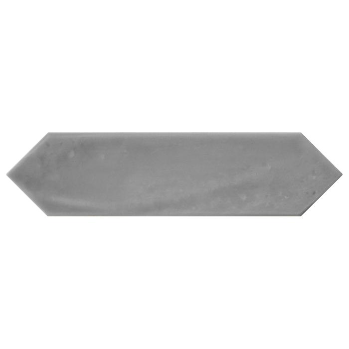 Gray Glossy 3x12 Picket Ceramic Wall Tile - Modern Subway Tile for Kitchen Backsplash, Bathroom & Shower Walls - Waterproof & Easy to Clean