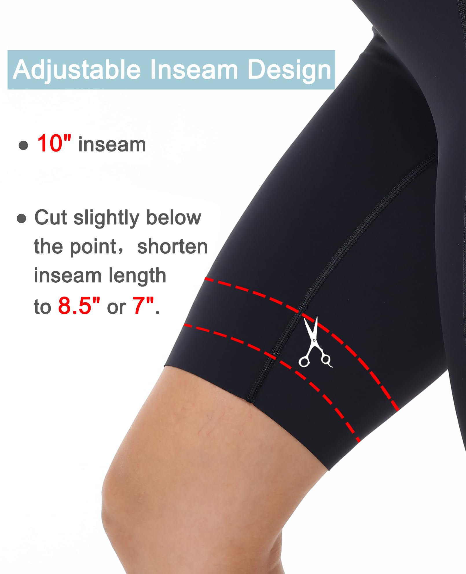 Women's High Waisted Biker Shorts - Tummy Control Workout Shorts No Front Seam, Butt Lifting Running & Yoga Short Leggings for Gym, Cycling & Active Wear