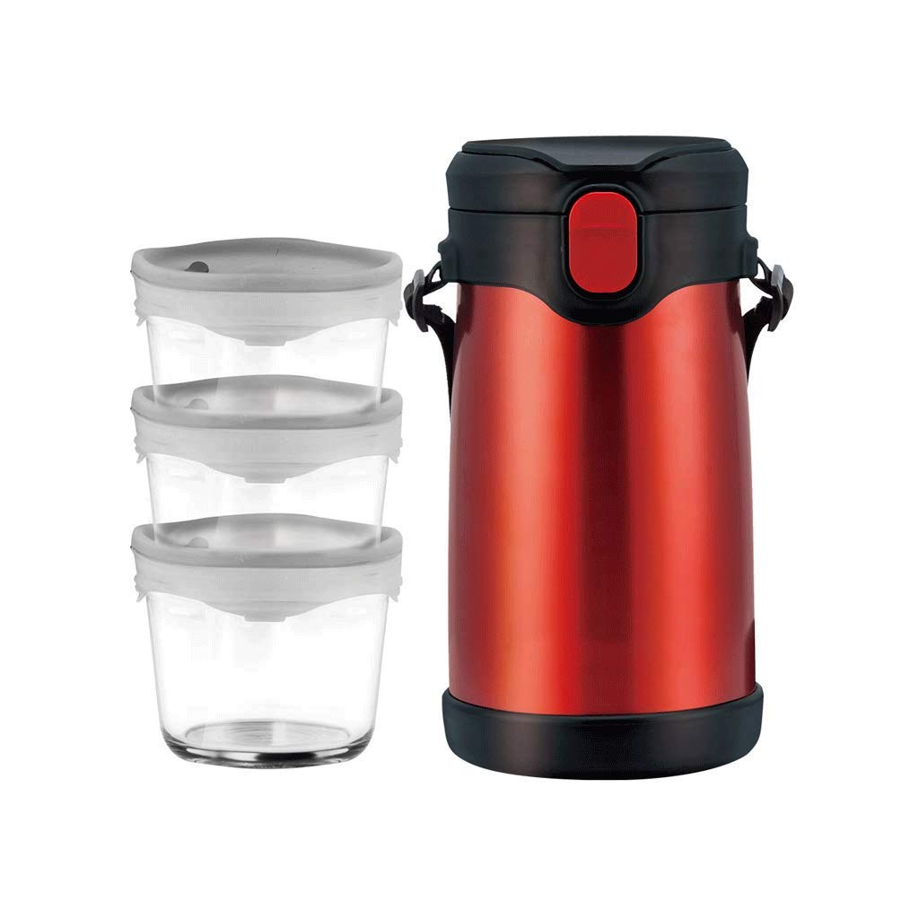 GYDWCH Insulated Stainless Steel Food Jar - Wide Mouth Thermos Lunch Box for Hot & Cold Meals - Leakproof Container for Kids, Adults & Office Workers (Color A) - Perfect for School Lunches, Picnics & Outdoor Activities