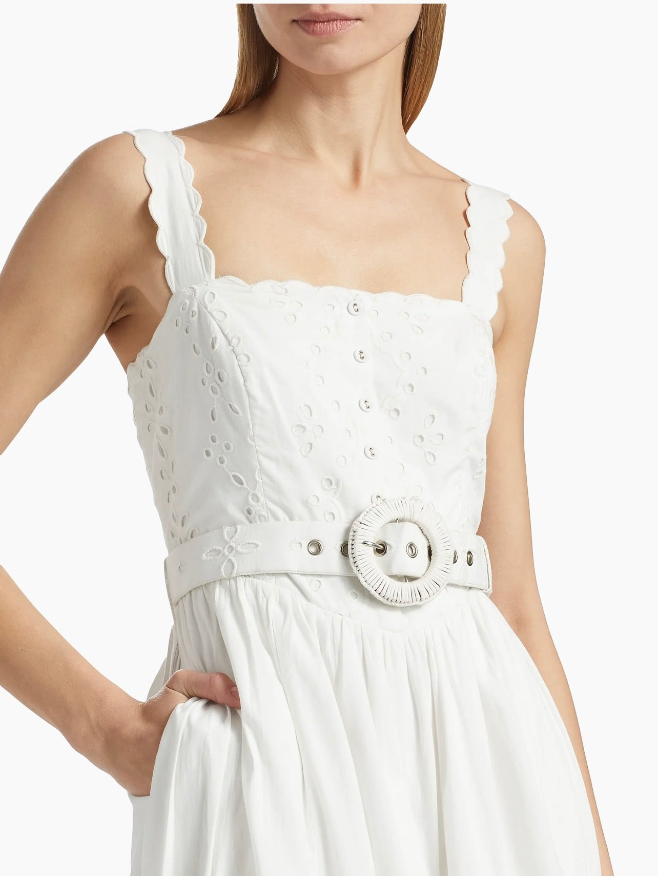 Adya Elegant Long White Dress for Women - Perfect for Weddings, Parties & Special Occasions