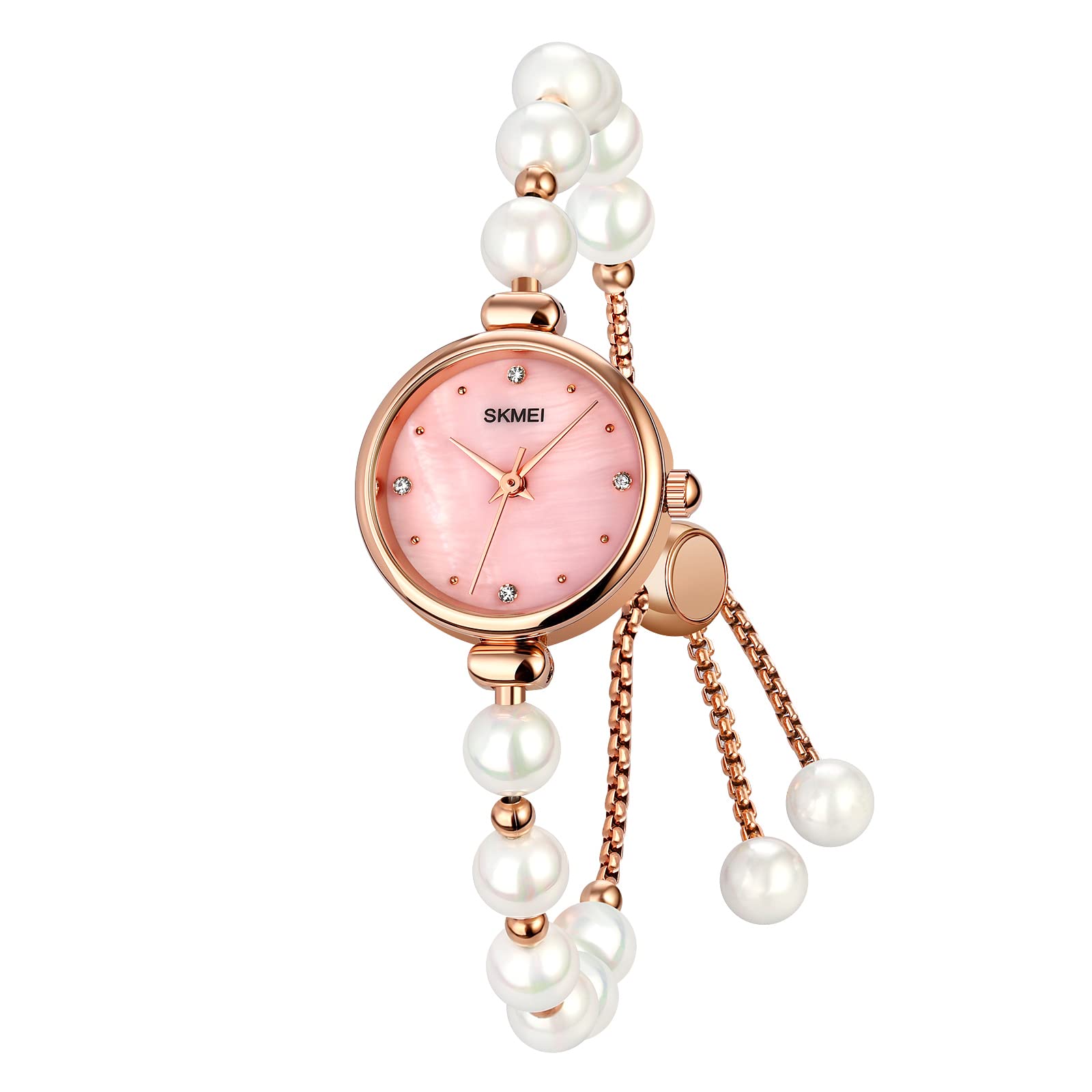 Tonnier Women's Analog Quartz Watch with Diamond Mosaic & Rose Gold Bracelet - Waterproof Dress Watch for Women | Perfect for Formal Events, Office Wear & Special Occasions