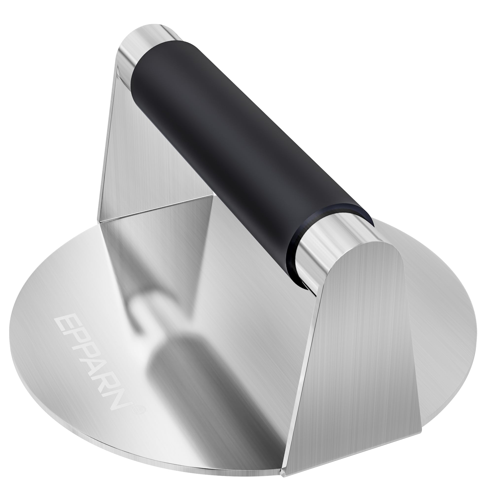 Premium Stainless Steel Smash Burger Press with Anti-Scald Handle - Heavy Duty Hamburger Patty Maker for Griddle, Grill & Bacon - Perfect for Backyard BBQs, Restaurant Use & Home Cooking