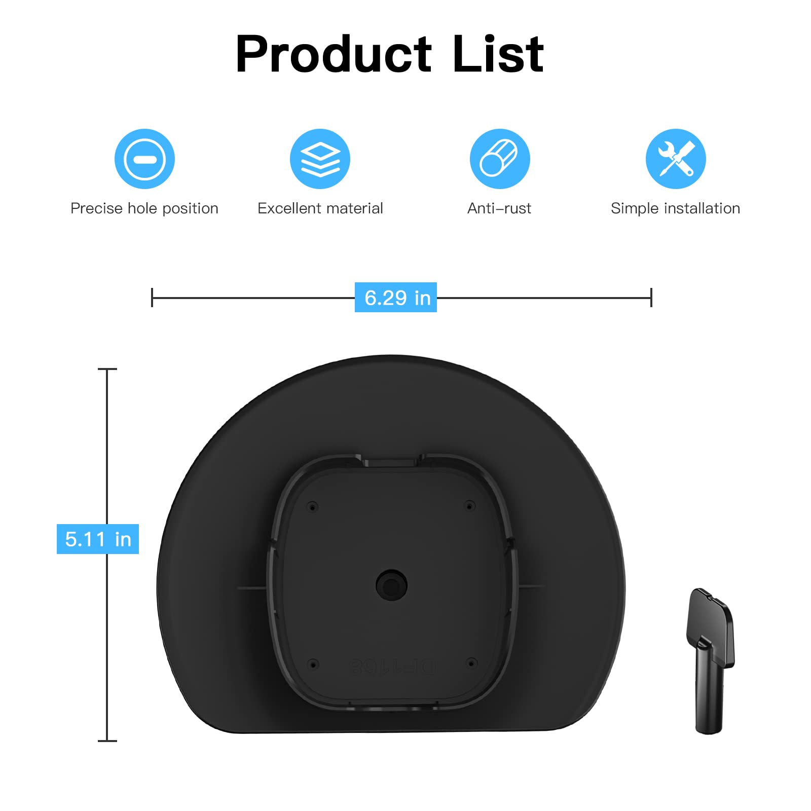 HOLACA Sun Rain Shade Camera Cover for Spotlight Camera Pro - UV Resistant Protective Shield - Easy Installation for Outdoor Photography & Surveillance