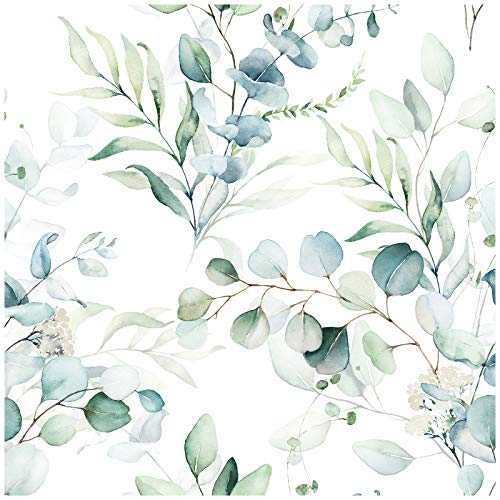 Floral-Green/White