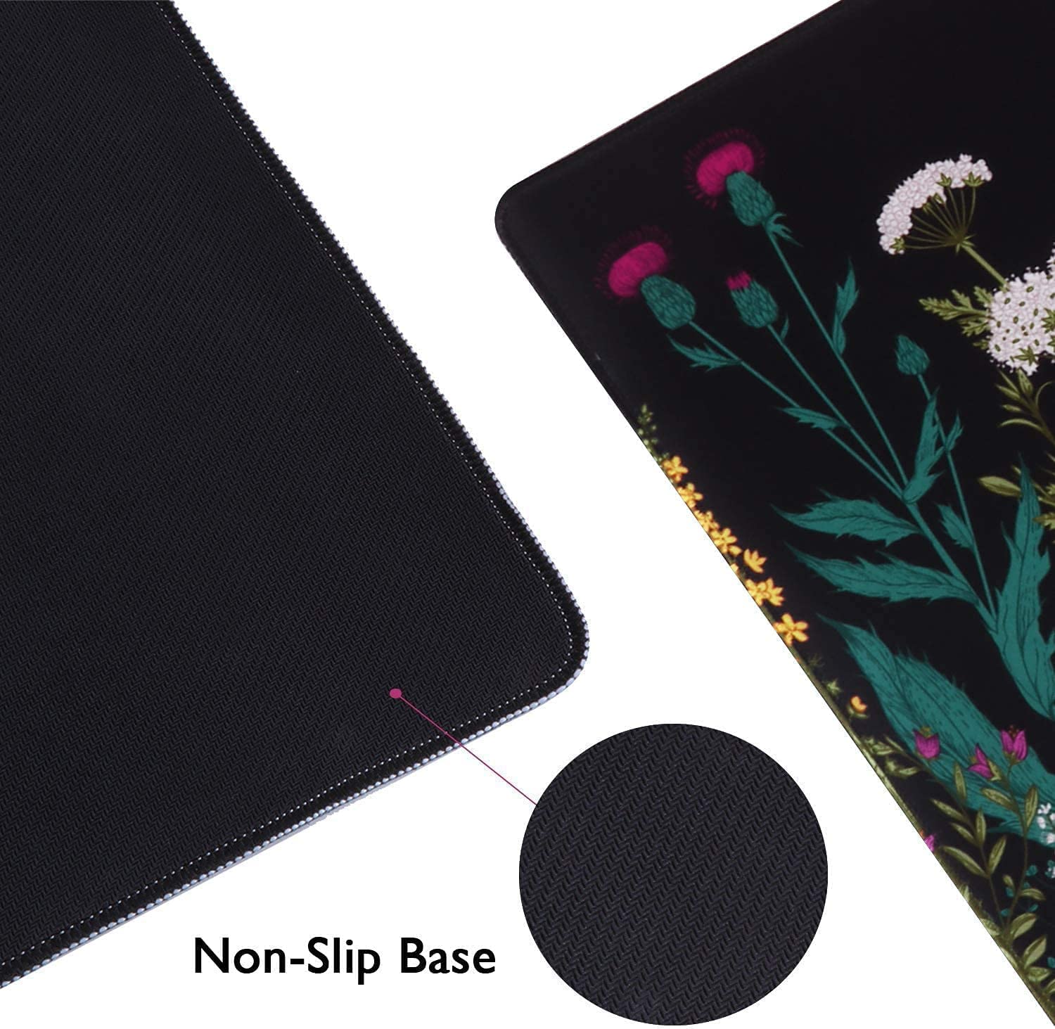 iCasso XXL Extended Gaming Mouse Pad - Large Desk Mat with Non-Slip Rubber Base & Stitched Edges - Perfect for Work, Gaming, Office & Home Use - Ideal for PC, Laptop & Computer Setup