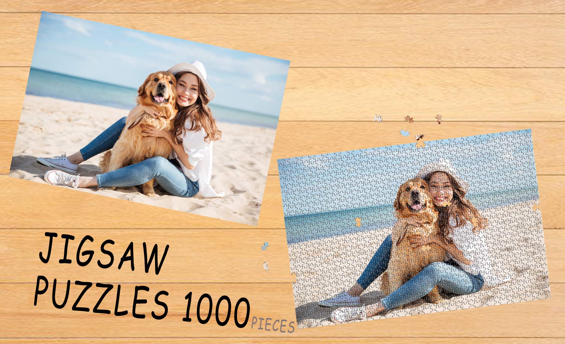 Custom Personalized Photo Puzzle - 1000 Pieces - Create Your Own Puzzle from Pictures - Perfect Gift for Family, Friends, Weddings & Special Occasions - Fun Activity for Parties, Home Decor & Memory Keepsakes