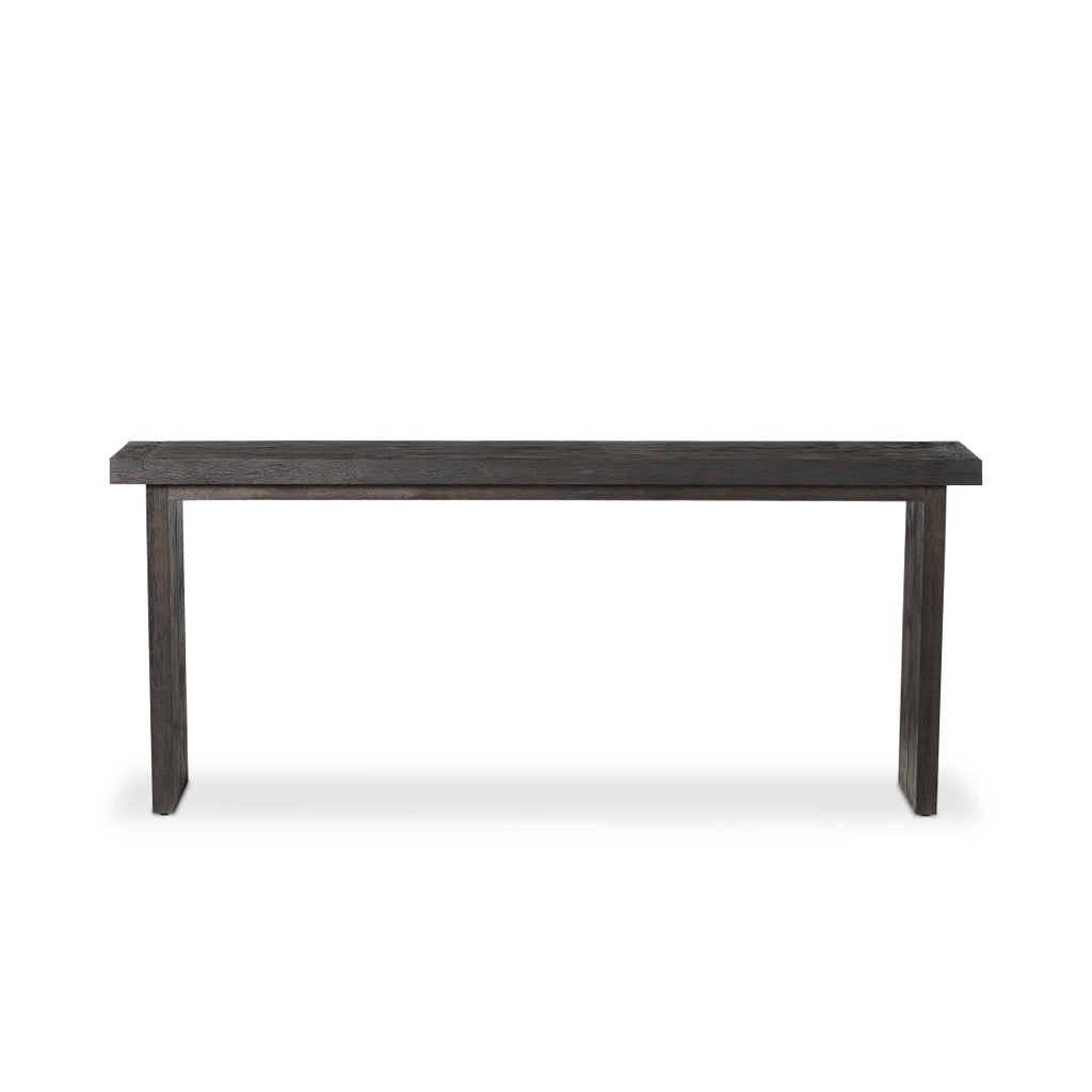 Warby Console Table - Worn Black Veneer Entryway Sofa Table for Hallway, Living Room & Bedroom - Stylish & Durable Home Decor