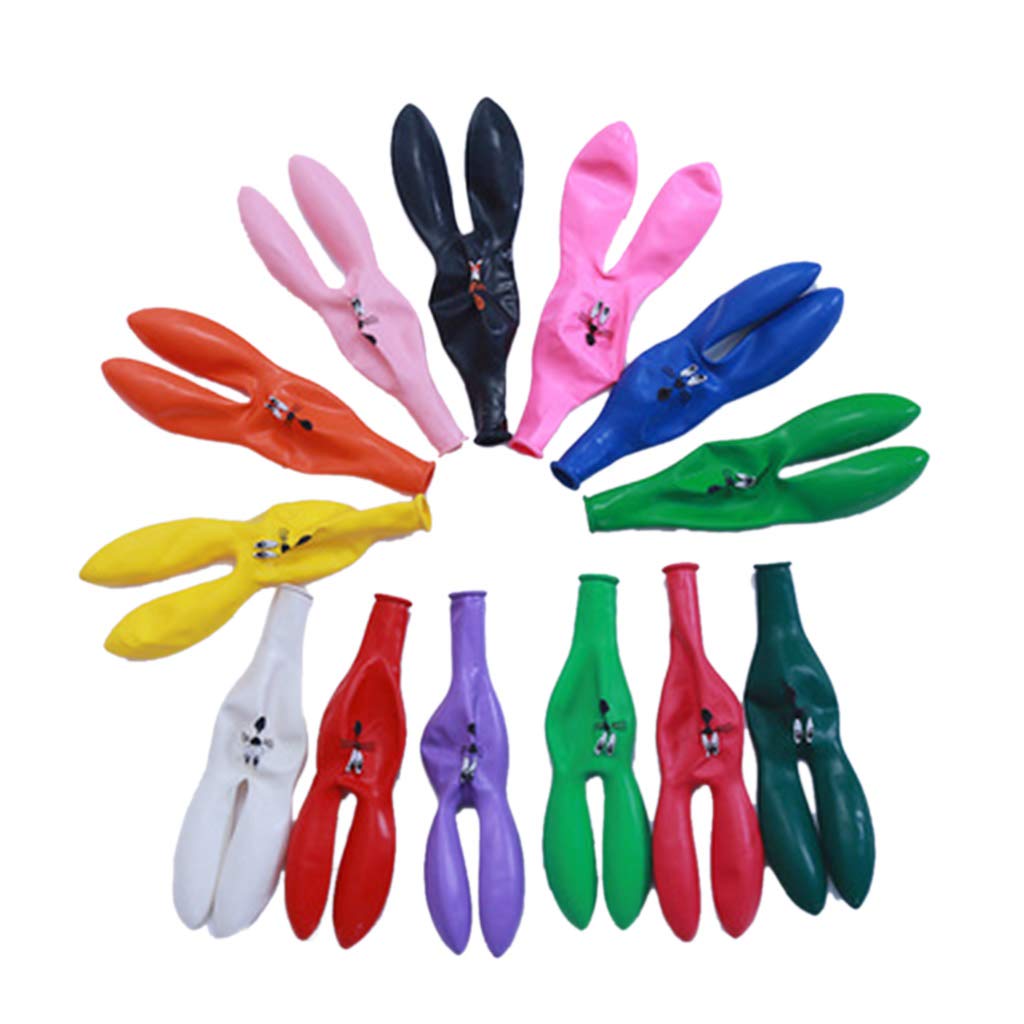 Cute Rabbit Inflatable Balloon - Wedding & Party Decorations, Kids Toy, Latex Balloons (1PC, Random Color) for Birthday Celebrations, Baby Showers & Outdoor Events