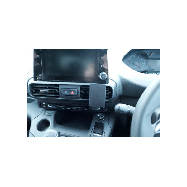 ClicOn No Holes Center Dash Mount for Citroen Berlingo III (2019-2024) & Peugeot Partner (2019-2024) - Secure Phone Holder for Easy Navigation & Hands-Free Driving