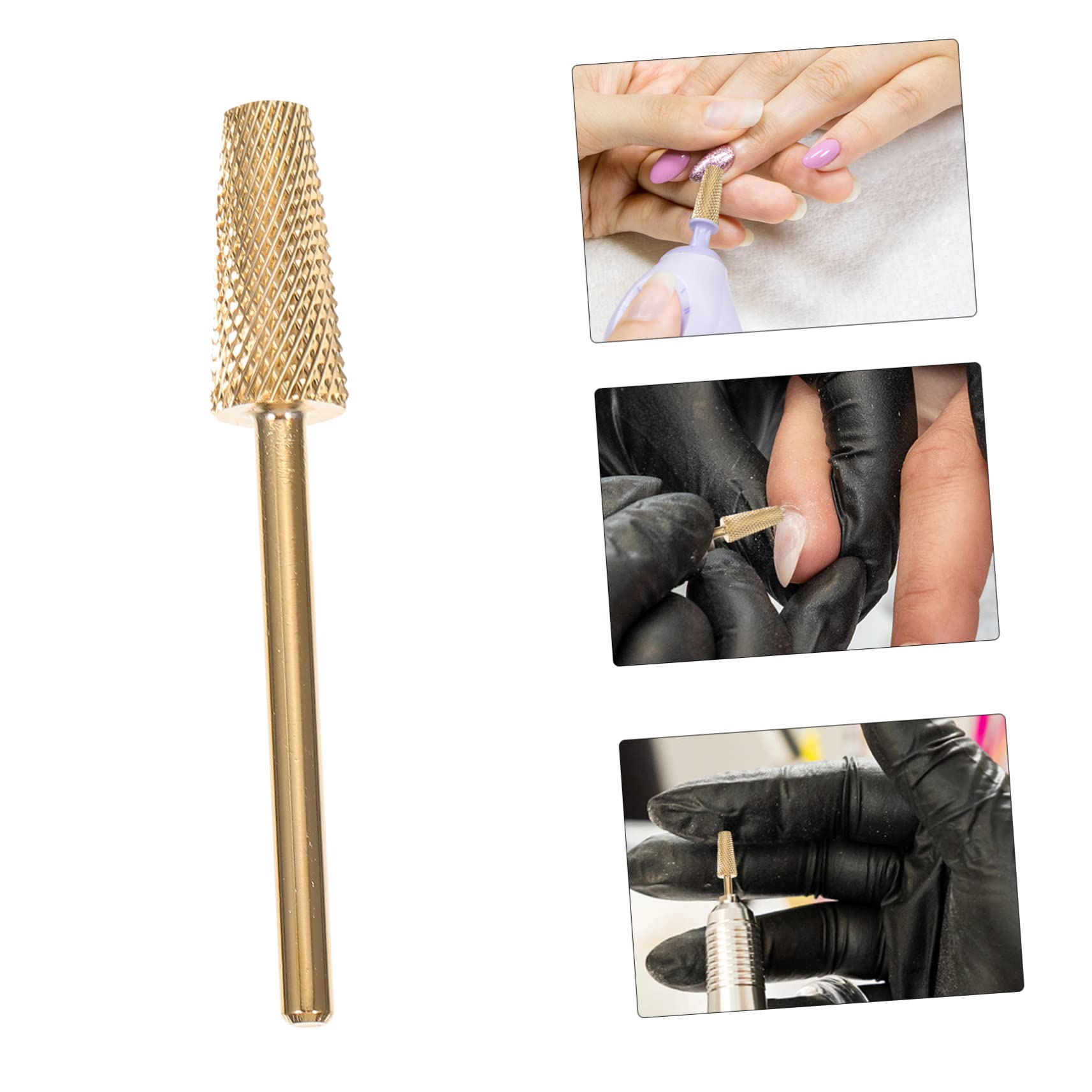 Minkissy 3PCS Professional Manicure Drill Bits Set for Nail Polishing, Grinding & Shaping – Nail Art Tools for Toenail & Fingernail Care – Perfect for Salon, Home & DIY Nail Edge Maintenance