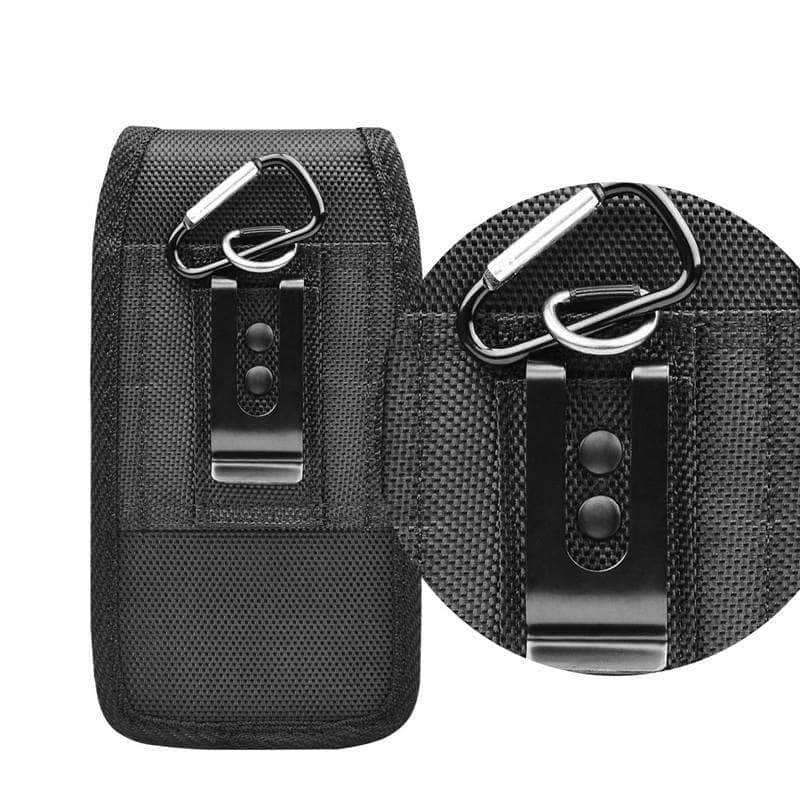 iPhone 13 Mini Belt Clip Holster - Slim Card Pouch Case with Kickstand | Perfect for Outdoor Activities, Work & Travel