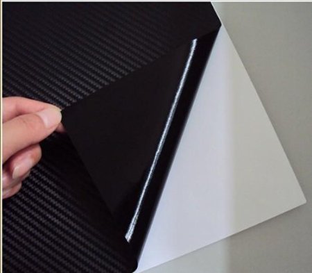 ARWY® 24x24 Inch 3D Black Carbon Fiber Vinyl Wrap - Self-Adhesive Car Sticker for Vehicle Hood, Doors & Motorcycle - DIY Auto Decal for Cars, Trucks, SUVs & Bikes
