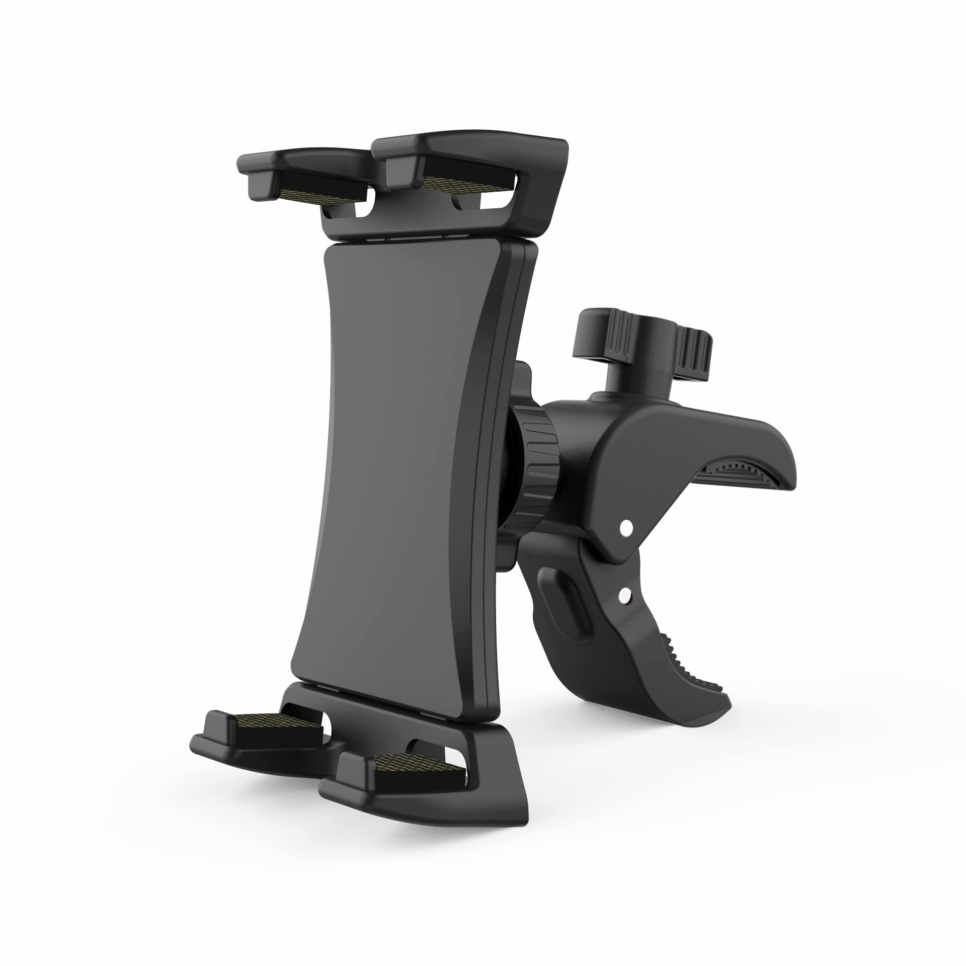 Universal Tablet Holder & Bike Phone Mount - Adjustable Stand for iPad Pro, iPad Mini/Air, Smartphones (4.7-12.9
