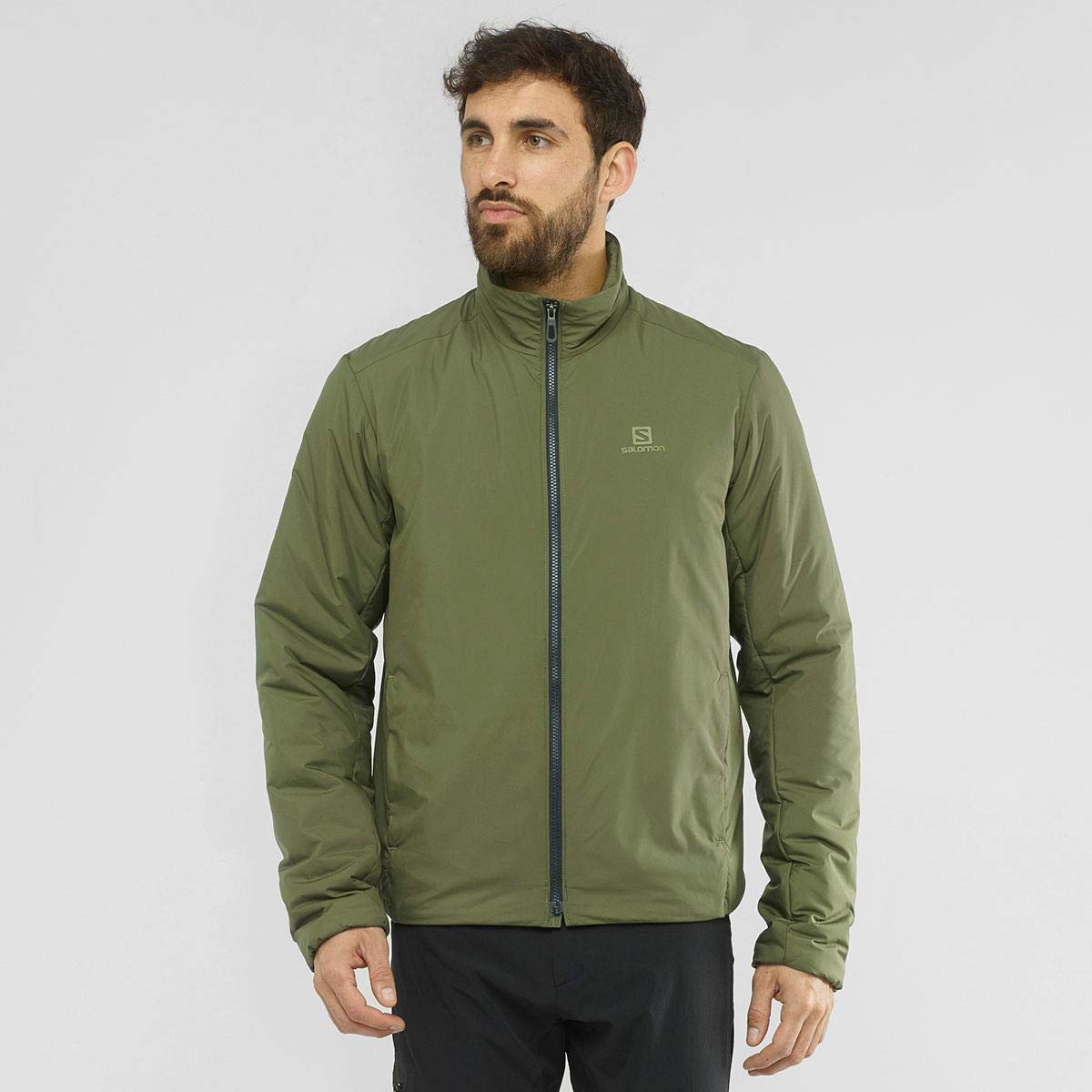 Salomon Men's Outrack Insulated Winter Jacket - Waterproof, Windproof & Lightweight for Hiking, Skiing & Outdoor Adventures