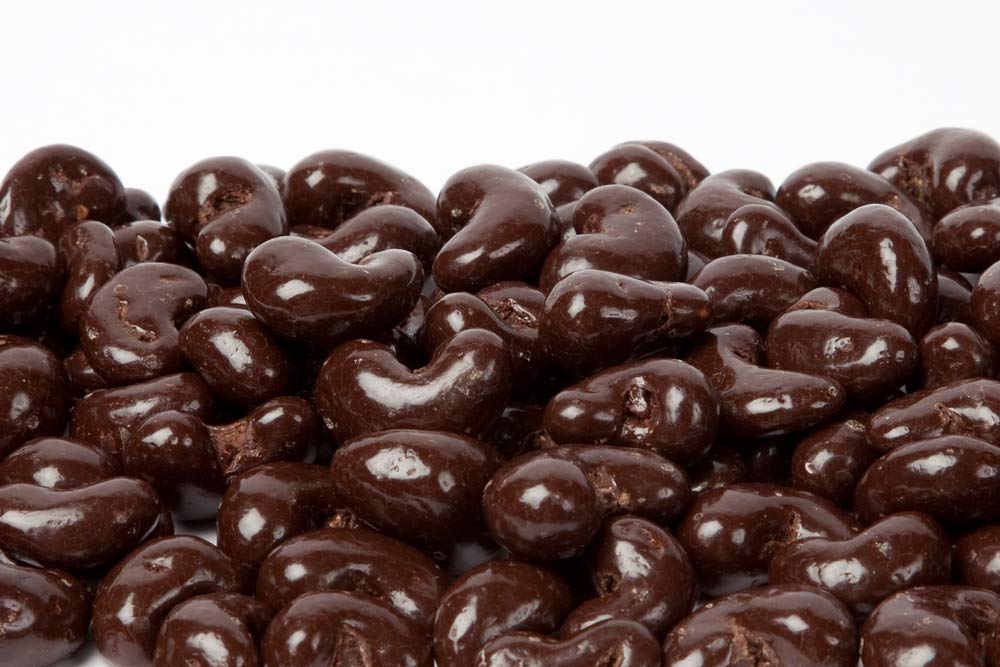 Organic Dark Chocolate Covered Nuts Variety Pack - Almonds & Cashews (4 oz, Pack of 4) | Healthy Snacks for Office, Gifts & Parties | Gluten-Free Vegan Treats