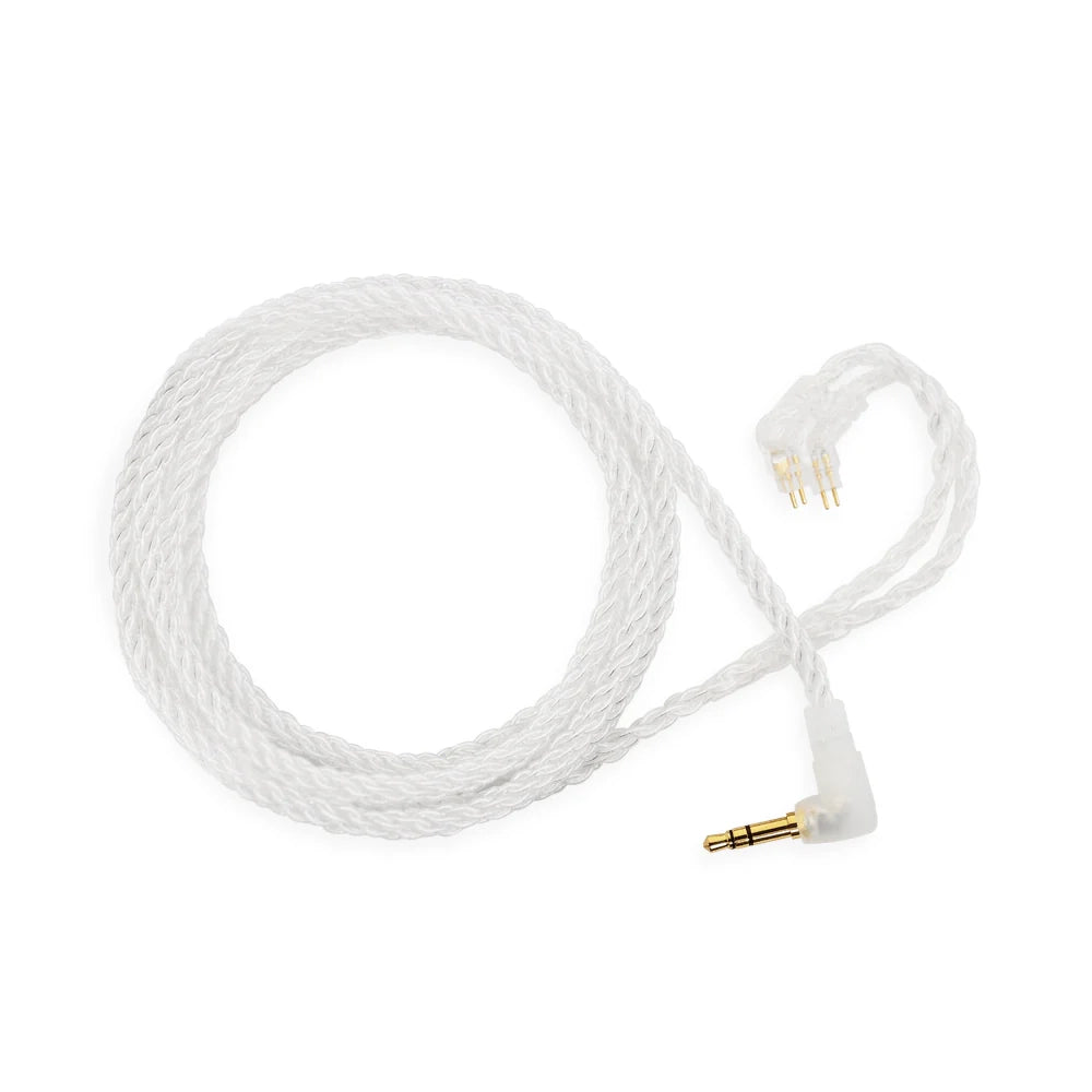 CTM 8 Wire IEM 2 Pin Standard Upgrade Cable - High Purity Copper Audio Cable for In-Ear Monitors (Clear) - Perfect for Audiophiles, Musicians & Studio Monitoring