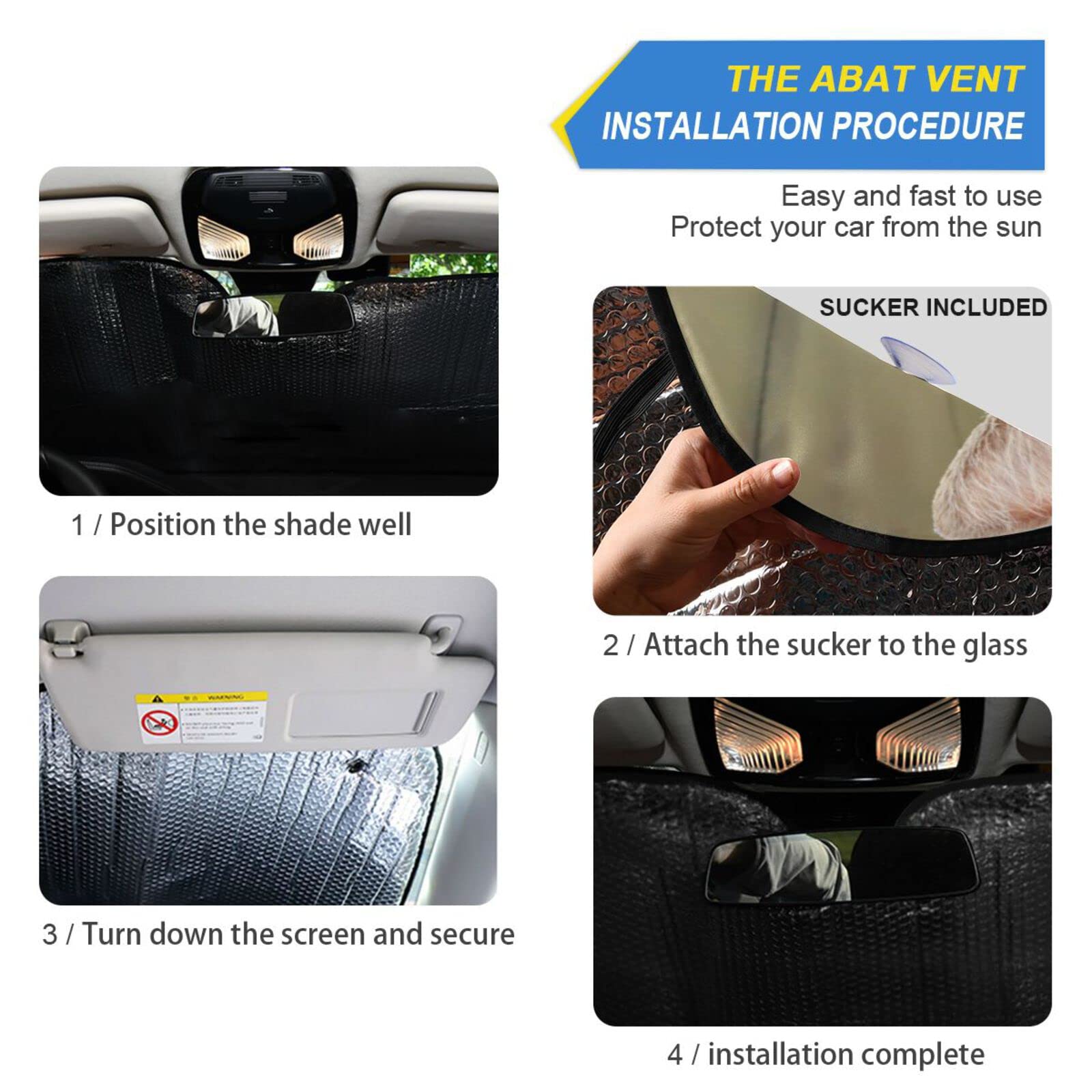 Boccsty Funny Raccoon Driving Car Windshield Sun Shade - UV Protection for Cars, Trucks & SUVs | Cute Animal Design Car Window Shades | Universal Fit Sun Visor for Men, Women & Kids | Perfect for Summer Road Trips & Parking Protection
