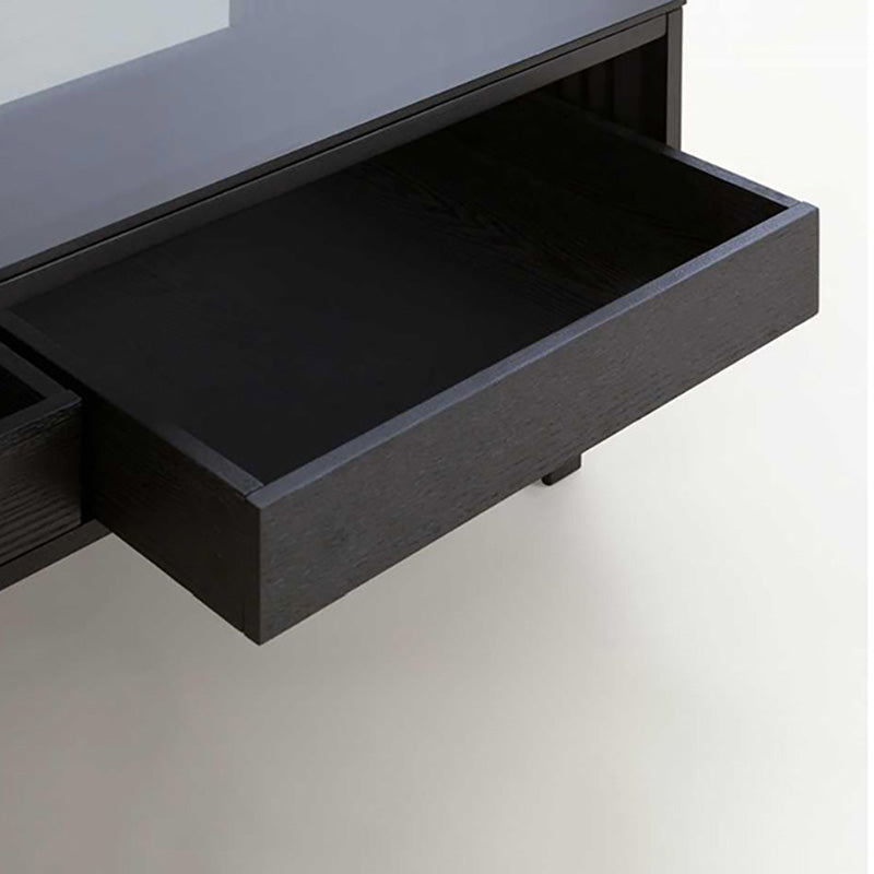 Montana Entertainment TV Stand 160cm Black Ash - Modern TV Console for Living Room, Bedroom & Home Theater