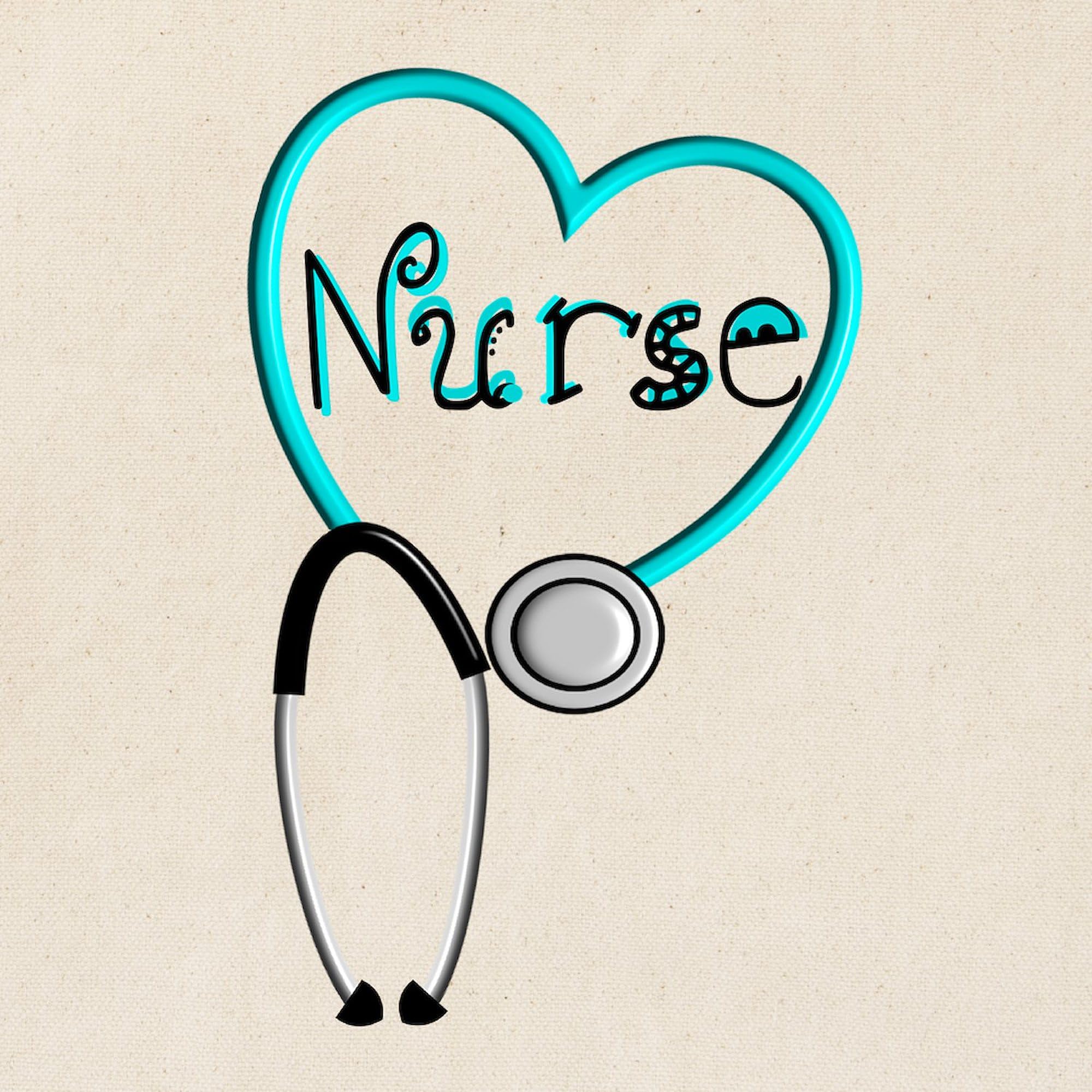 Nurse Blue Stethoscope Tote Bag - Natural Canvas Reusable Shopping Bag for Nurses, Medical Professionals & Students | Perfect for Work, School & Groceries