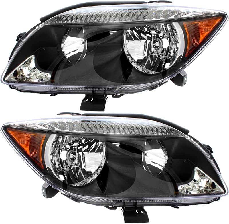 OE Style Grey Bezel Halogen Headlights for Scion tC 05-07 - Perfect for Night Driving