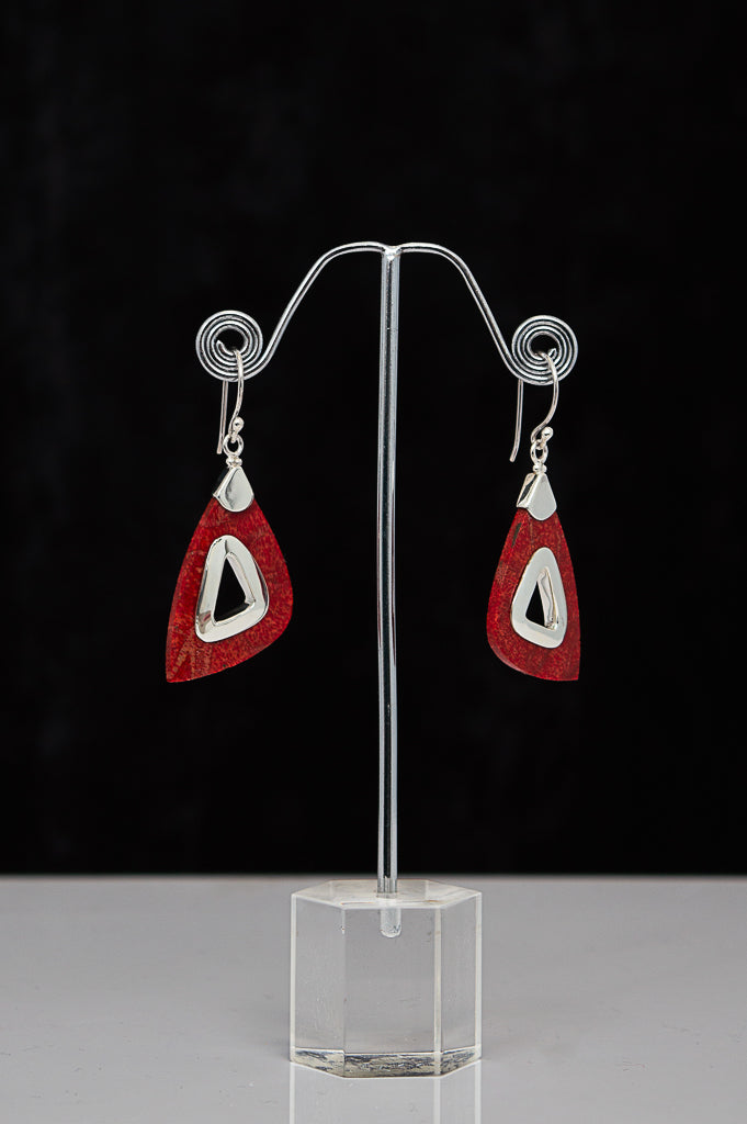 Elegant Coral Stud Earrings for Women - Handmade Natural Coral Jewelry - Perfect for Weddings, Parties & Everyday Wear