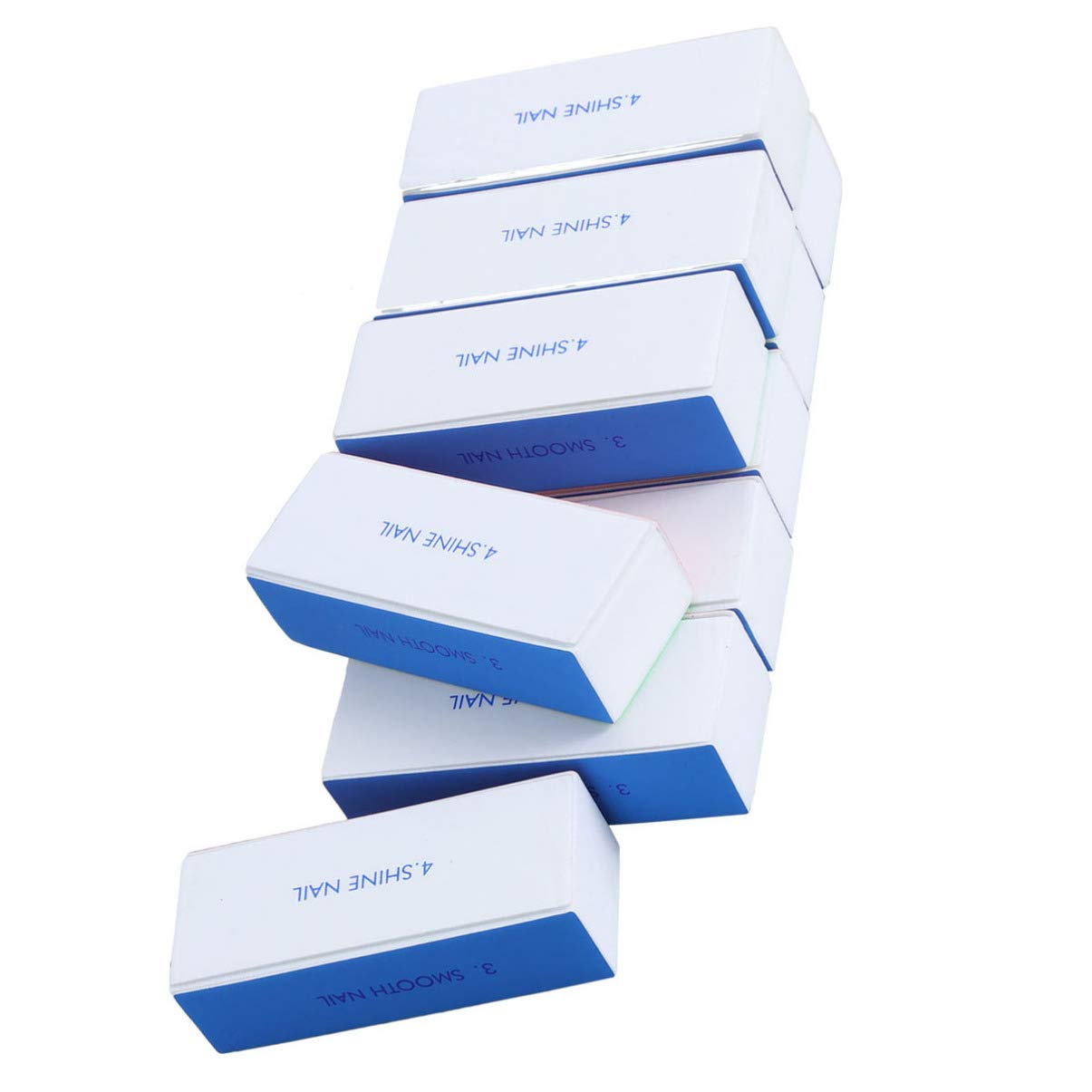 EXCEART Professional 10-Piece Nail File Set - 4-Way Sponge Nail Buffers, Washable Manicure Tools, Sanding Blocks for Smooth & Shiny Nails | Perfect for Home, Salon & Travel Nail Care