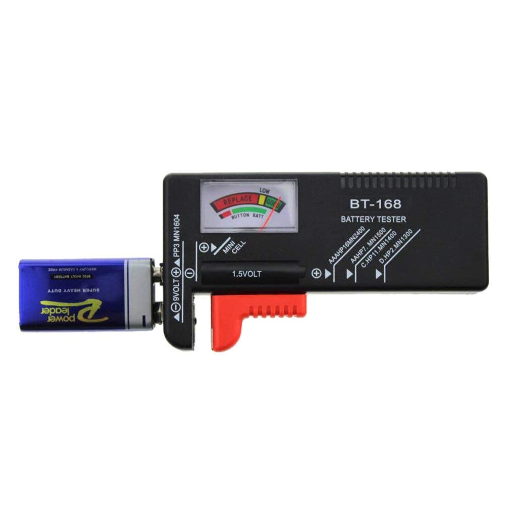 Birudmart Battery Tester - Check AA AAA C D 9V & Button Cell Batteries | Digital Voltage Meter for Household & Office Devices